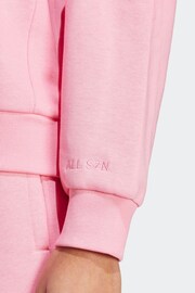 adidas Pink Sportswear All Szn Fleece Sweatshirt - Image 6 of 7