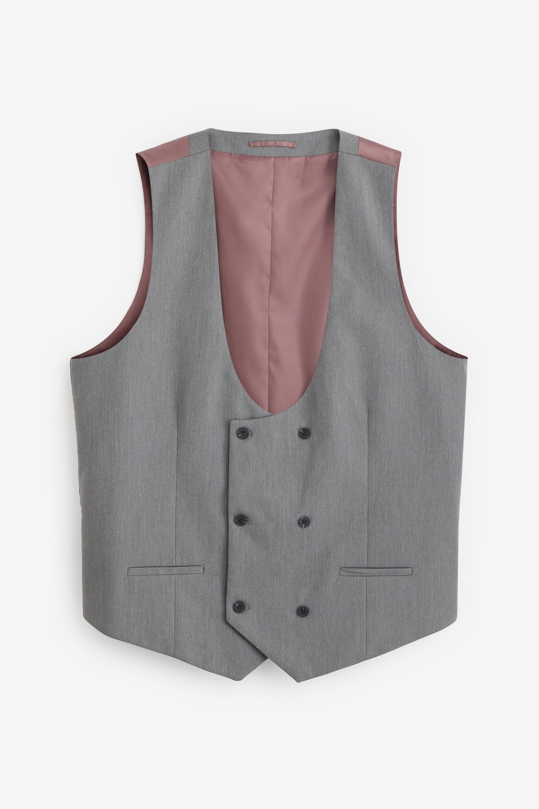 Buy River Island Grey Big Tall Twill Skinny Fit Waistcoat from Next Qatar