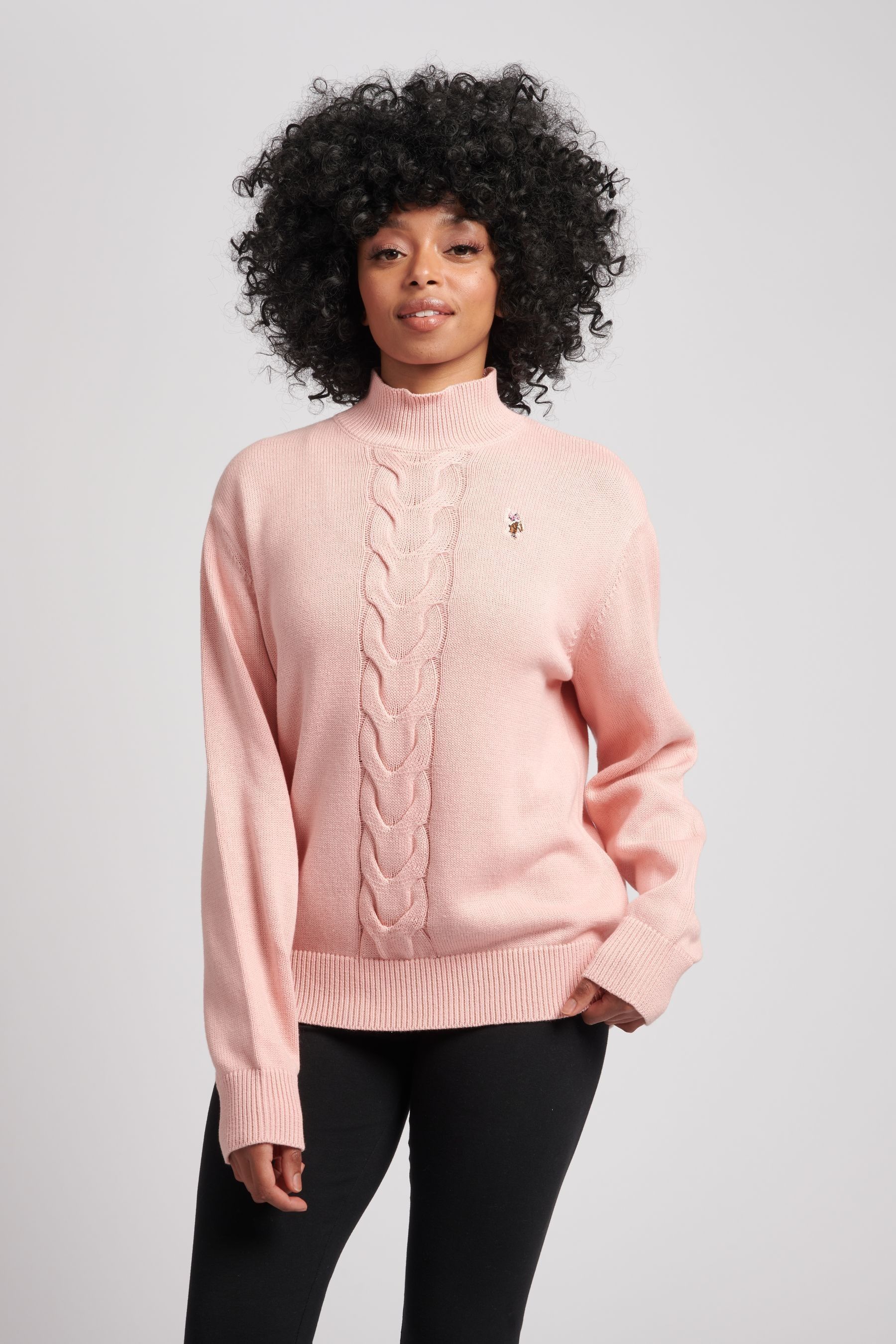 Buy U.S. Polo Assn. Womens Chunky Cable Knit Jumper from Next Luxembourg