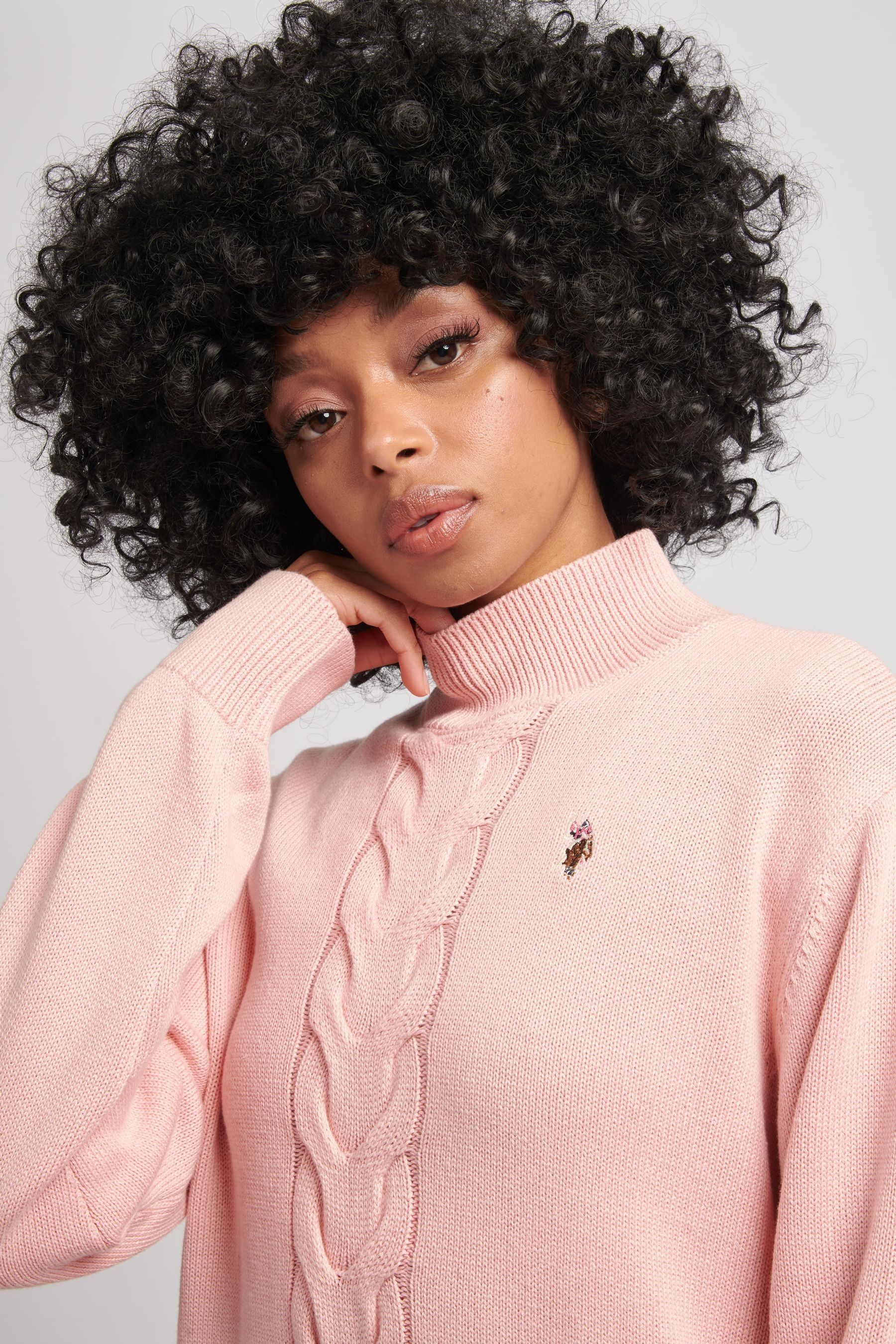 Chunky cable knit jumper womens online