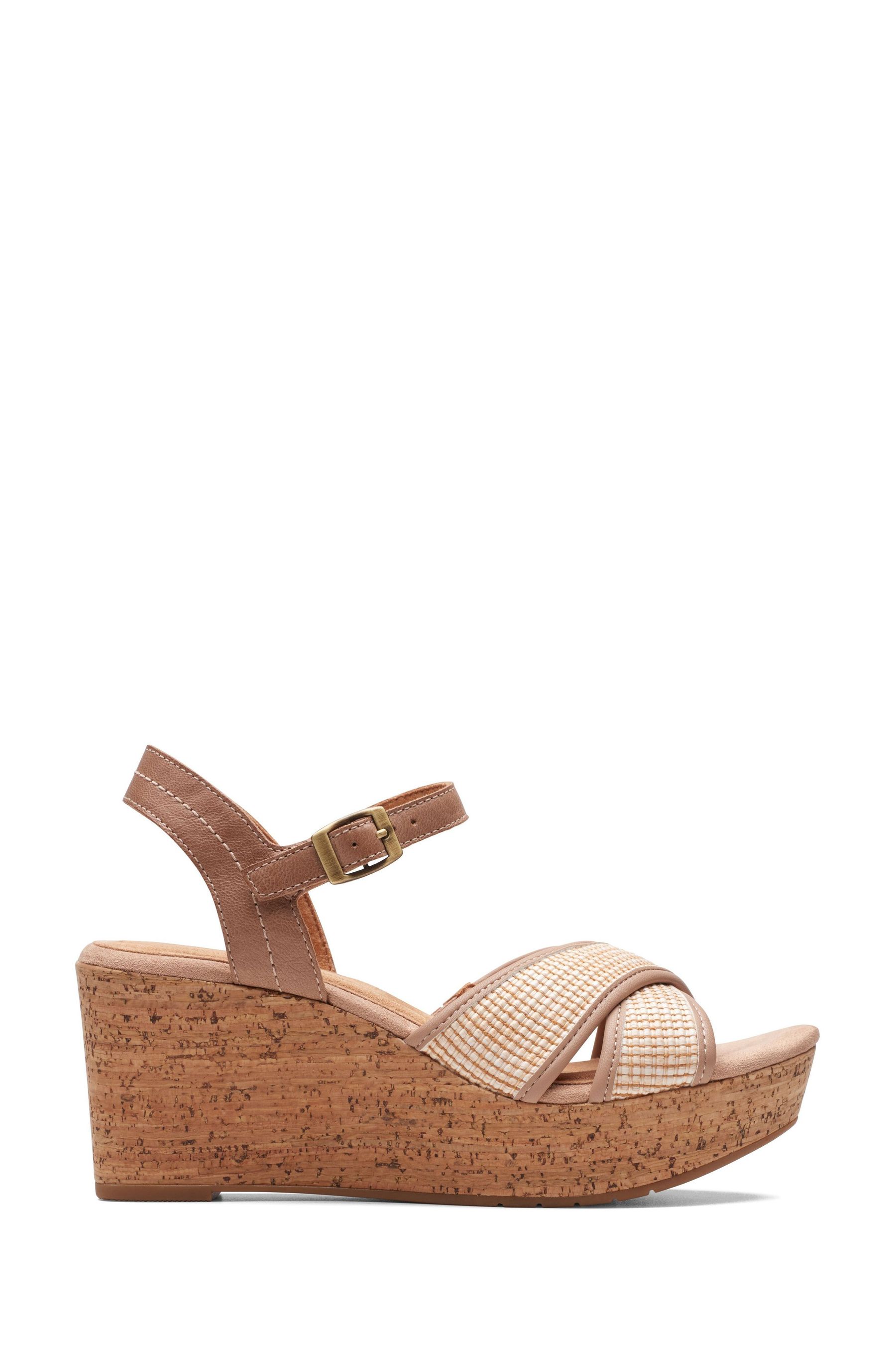 Buy Clarks Nude Elleri Wedge Sandals from Next Austria