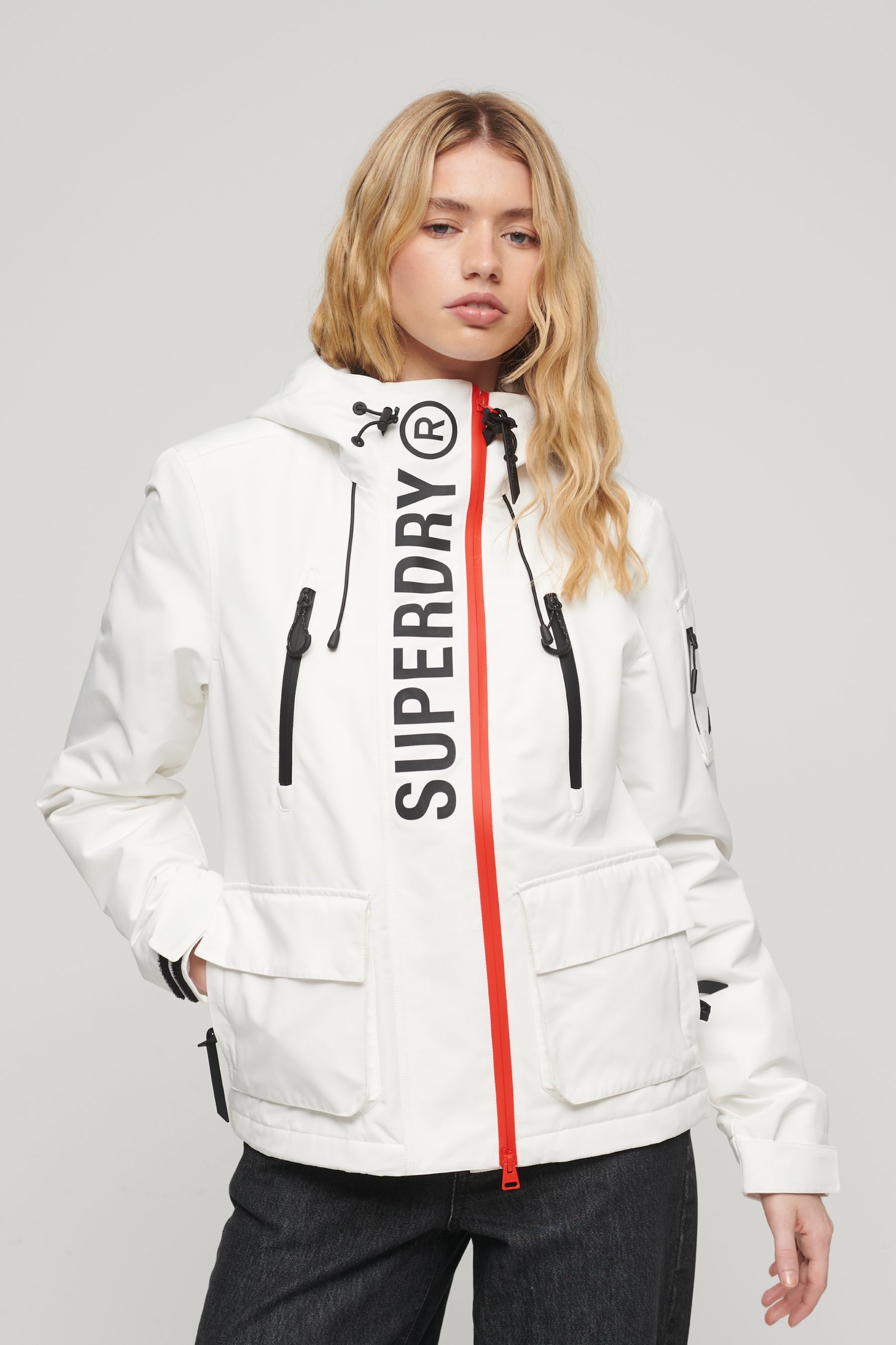 Buy Superdry White Ultimate SD Windcheater Jacket from Next Luxembourg