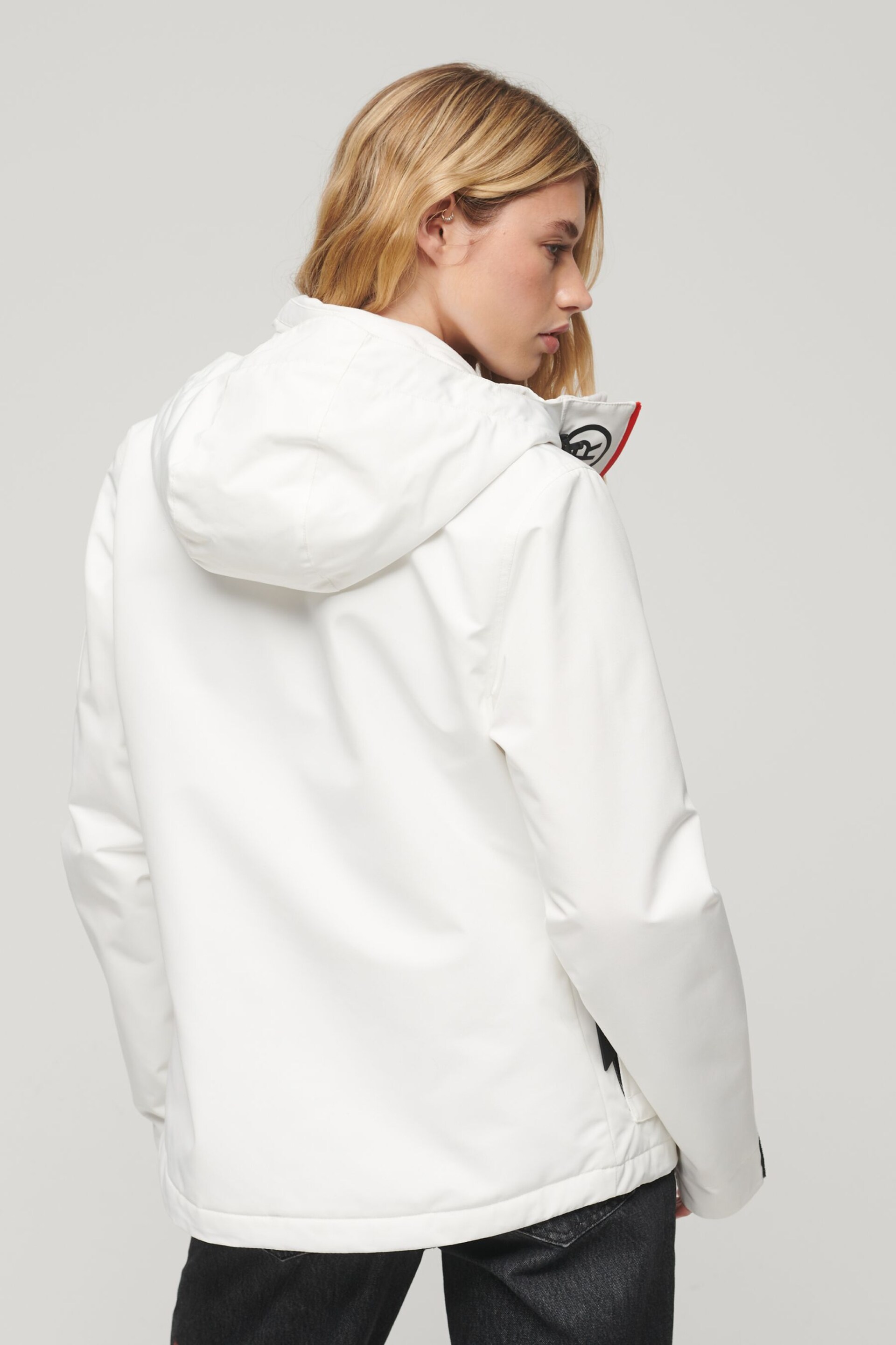 Superdry White Ultimate SD Windcheater Jacket - Image 2 of 9