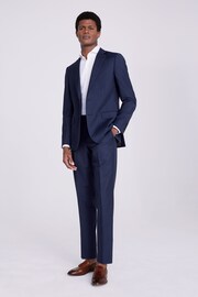 MOSS x Zenga Blue Tailored Fit Naples Jacket - Image 1 of 9