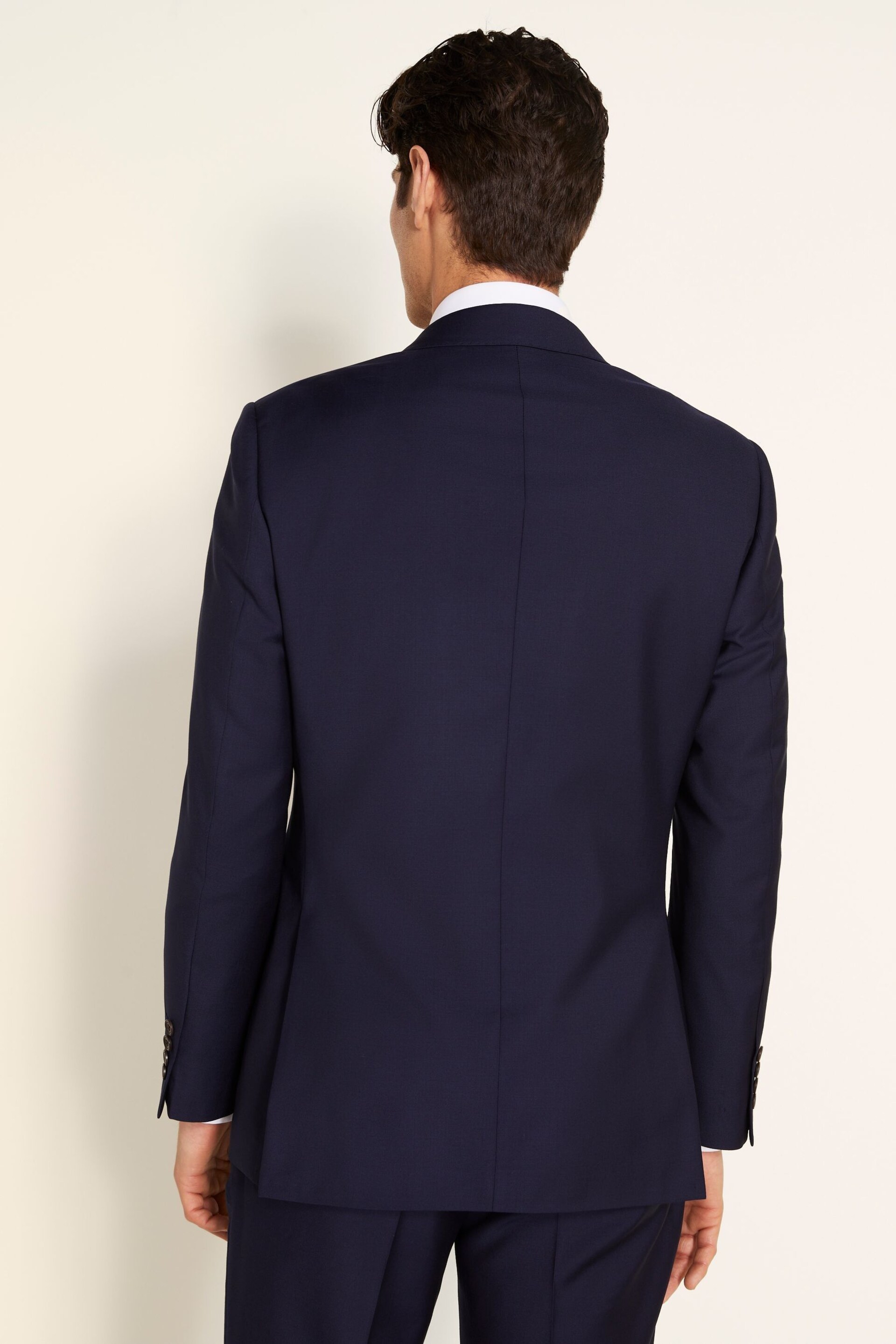 MOSS x Zenga Blue Tailored Fit Naples Jacket - Image 6 of 9