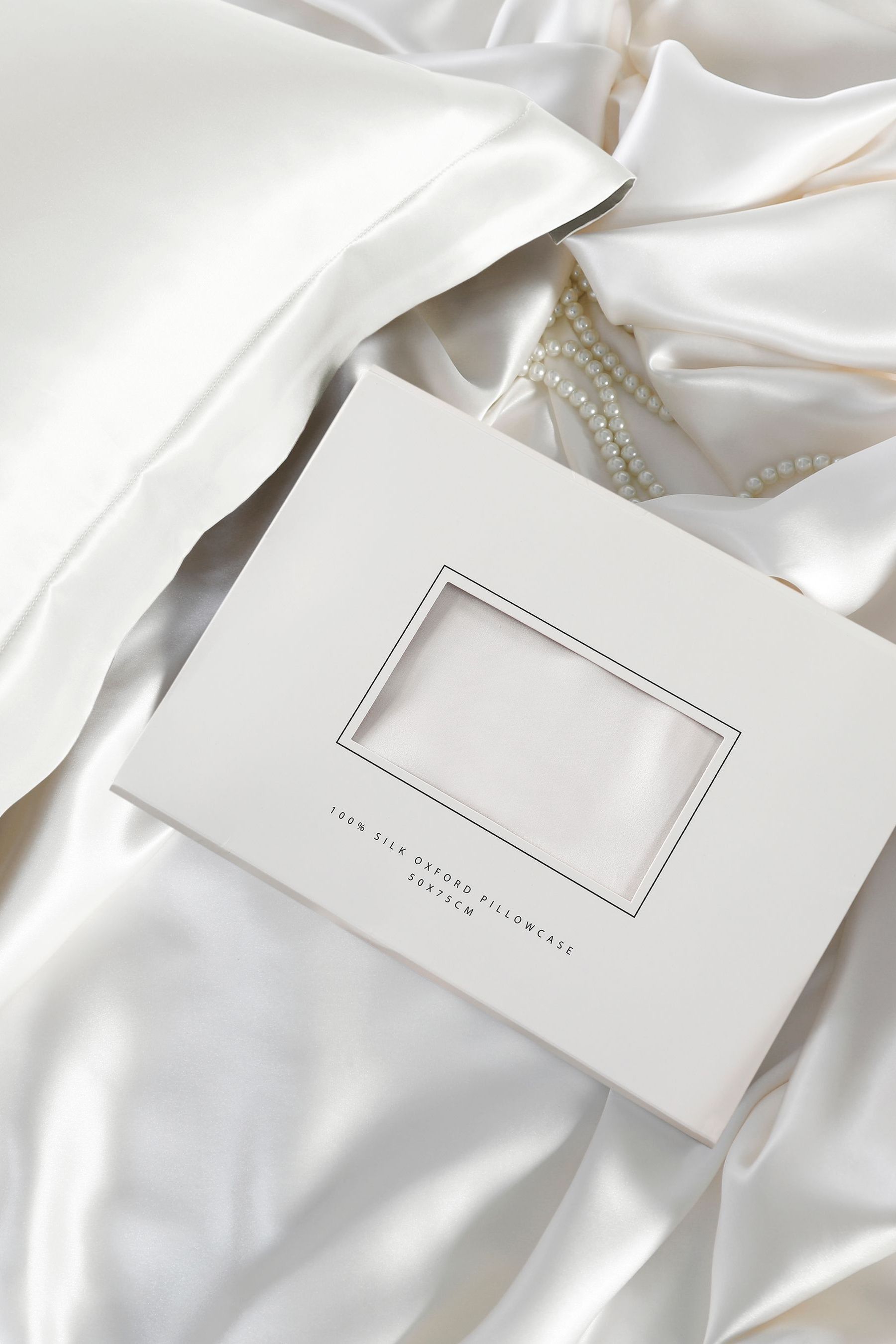 White company silk pillowcase cheap