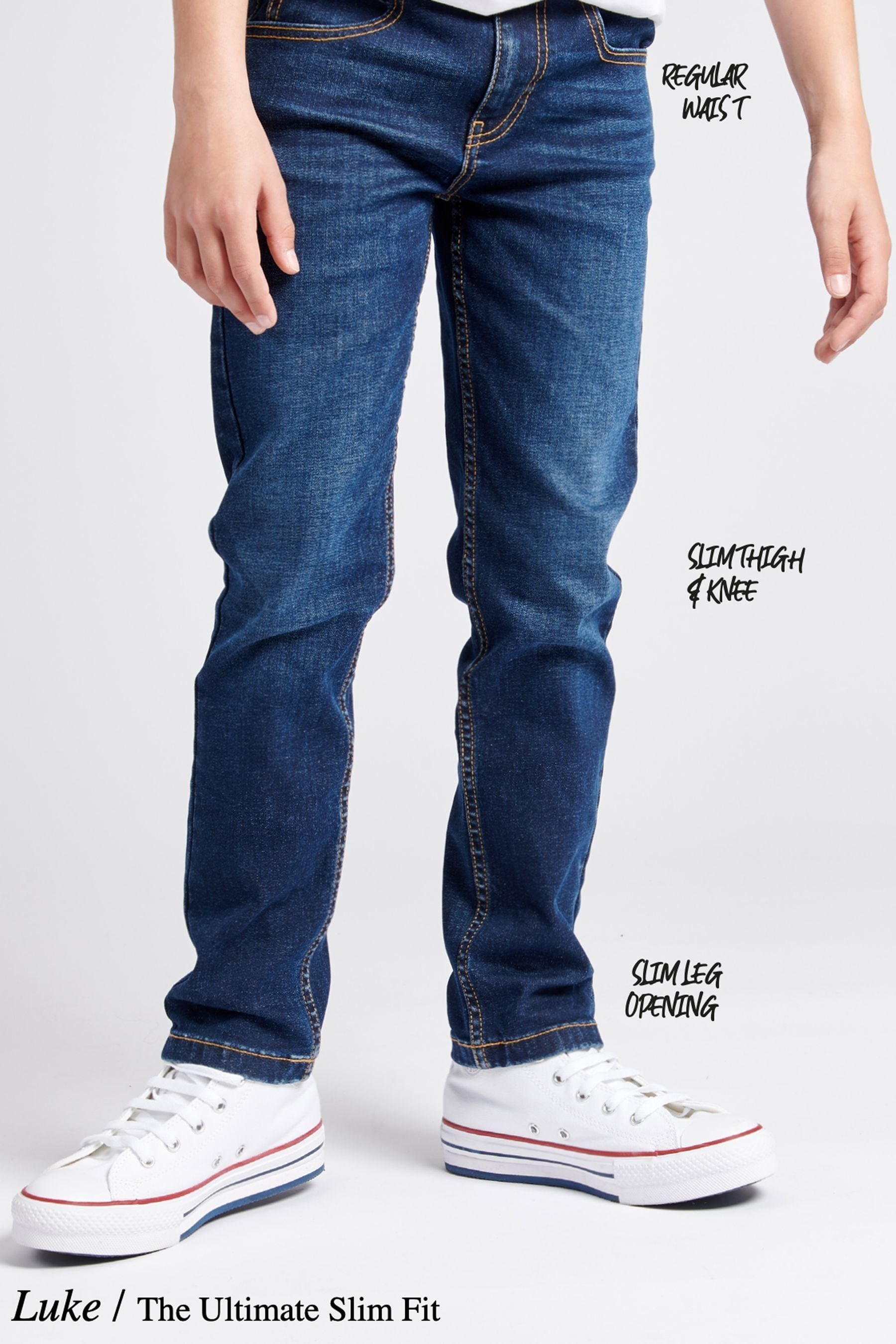 Lee Boys Luke Slim Fit Jeans 56years DARK BLUE