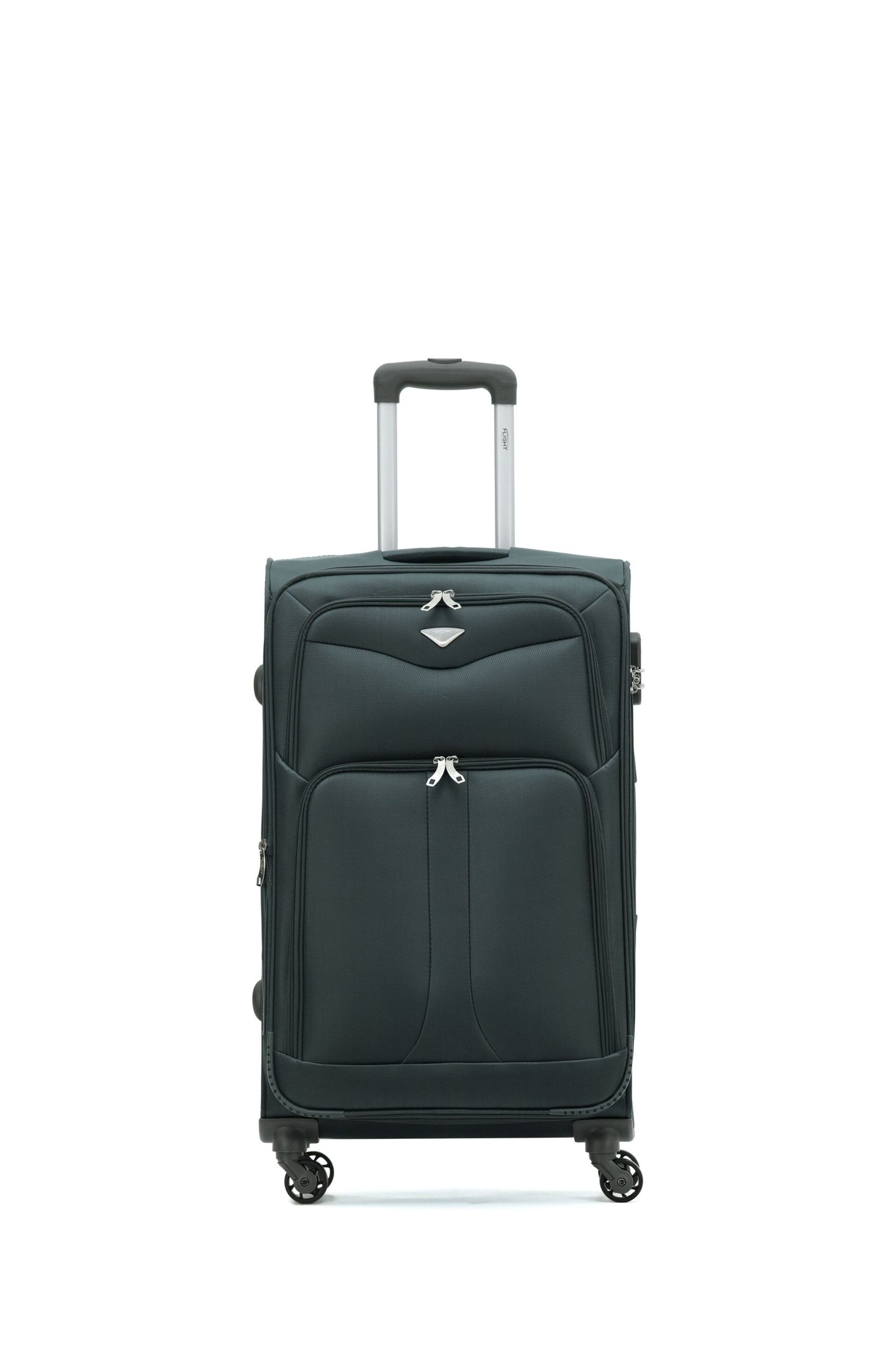 Flight Knight Medium Softcase Lightweight Check-In Suitcase With 4 Wheels - Image 1 of 6