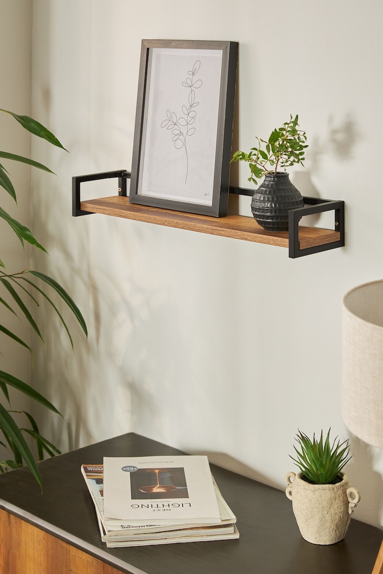 Dark Bronx Slim Wall Shelf - Image 2 of 9