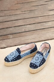 Manebi Blue Double Sole Espadrilles - Image 1 of 2