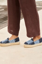 Manebi Blue Double Sole Espadrilles - Image 2 of 2