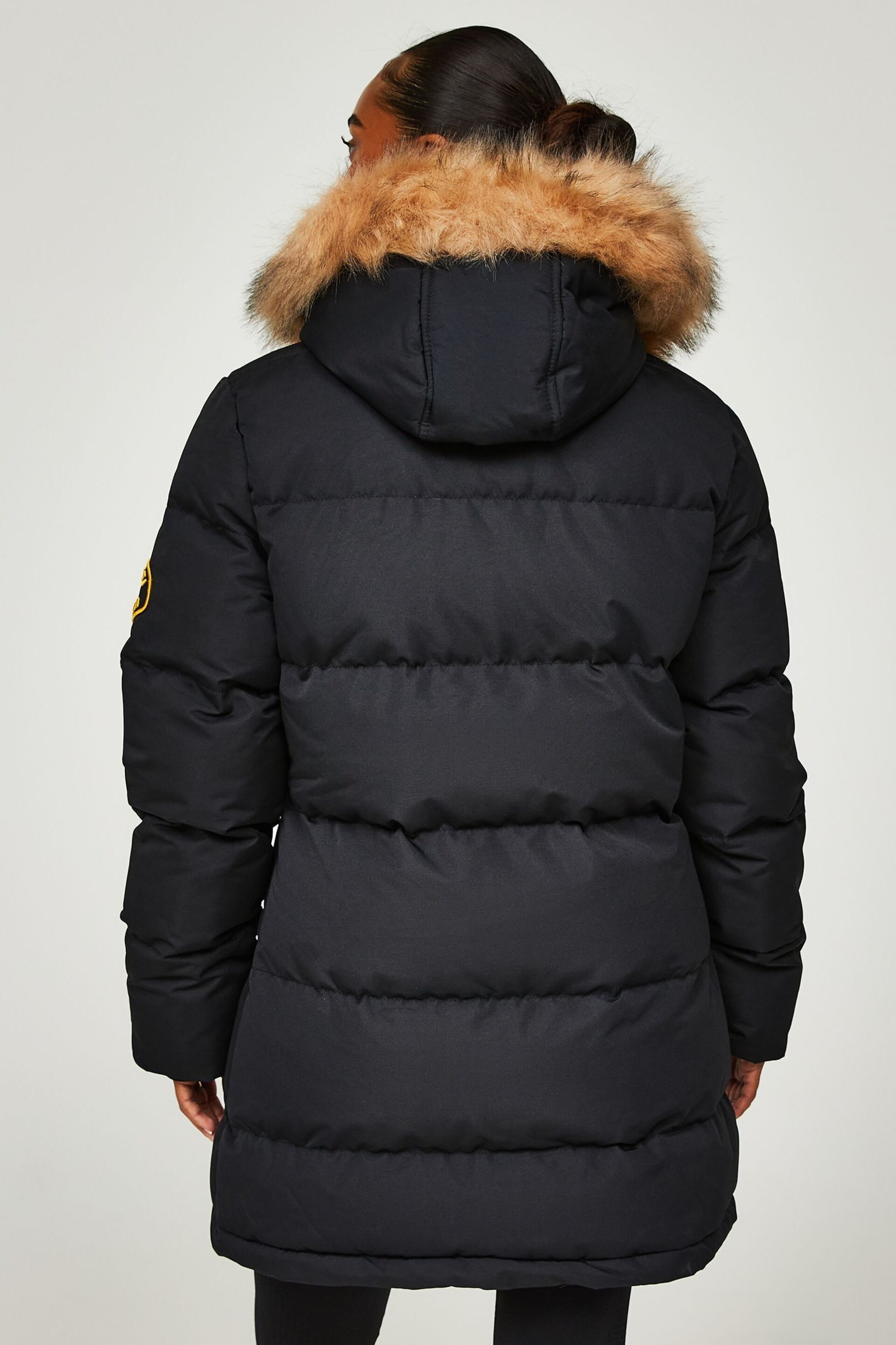 Zavetti Canada Womens Goshawa Puffer Jet Black Parka - Image 2 of 7