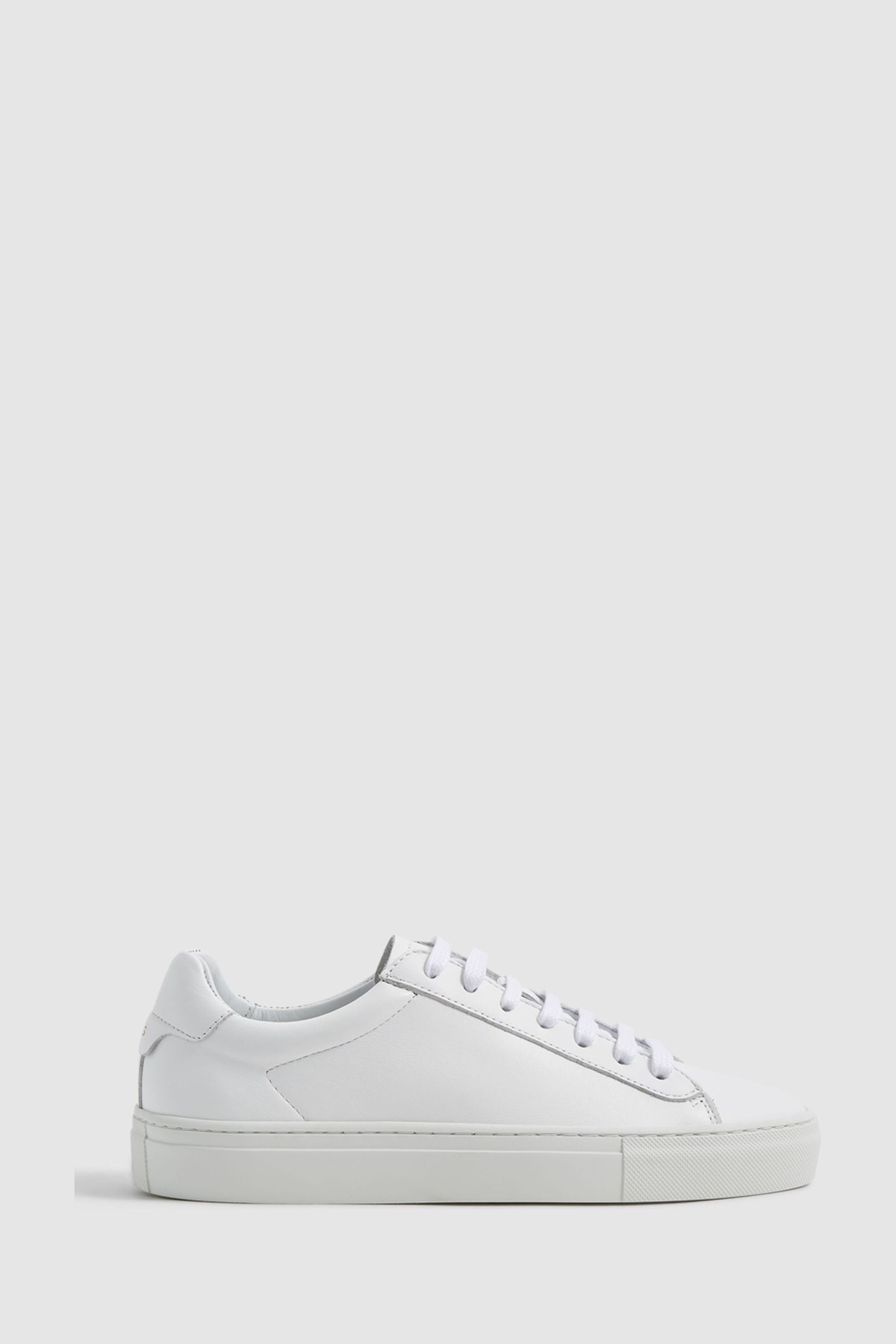 Next white leather trainers cheap