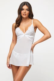 Ann Summers White Embroidered Icon Chemise Slip - Image 1 of 3