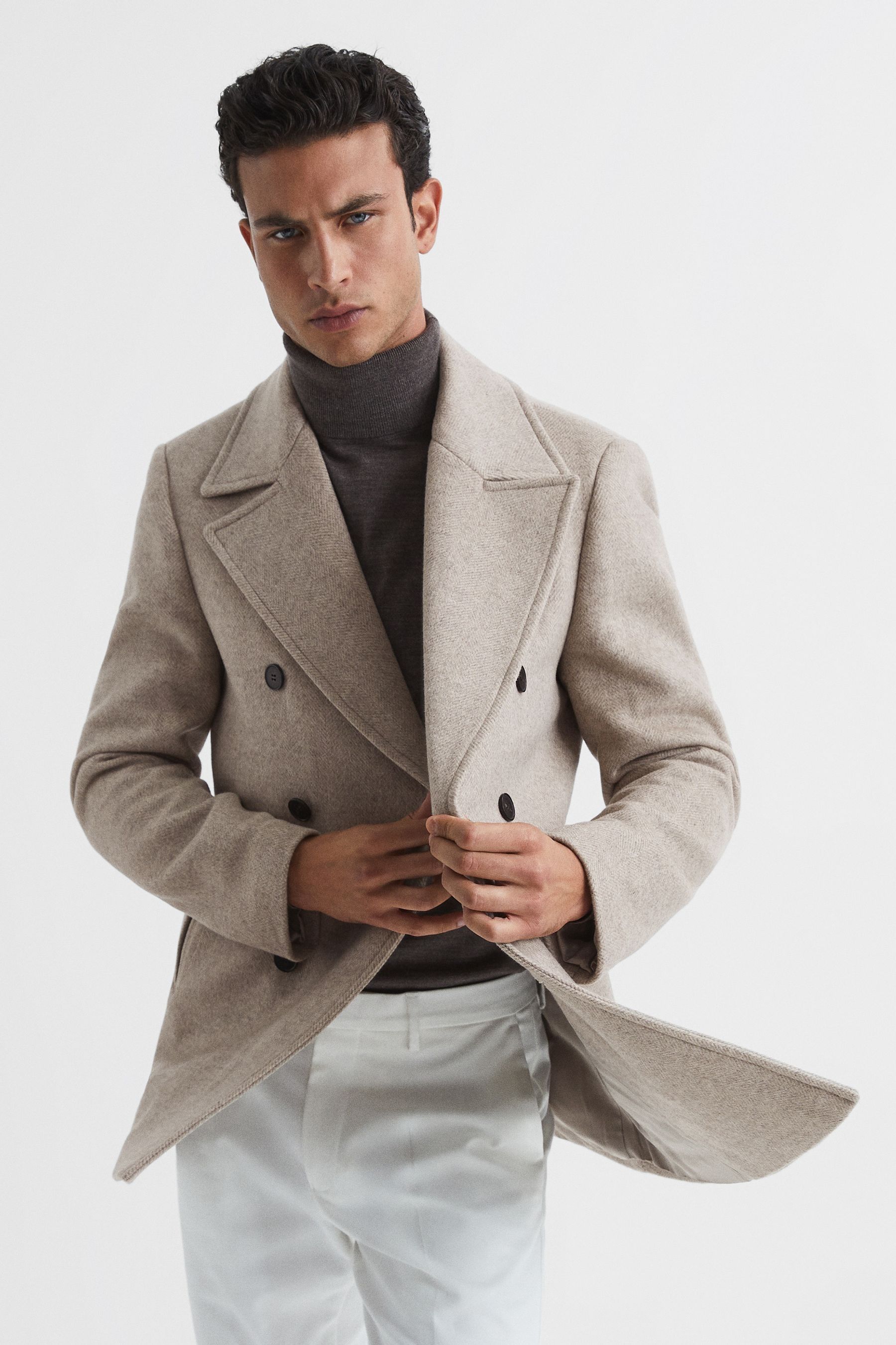 Reiss peacoat mens clearance