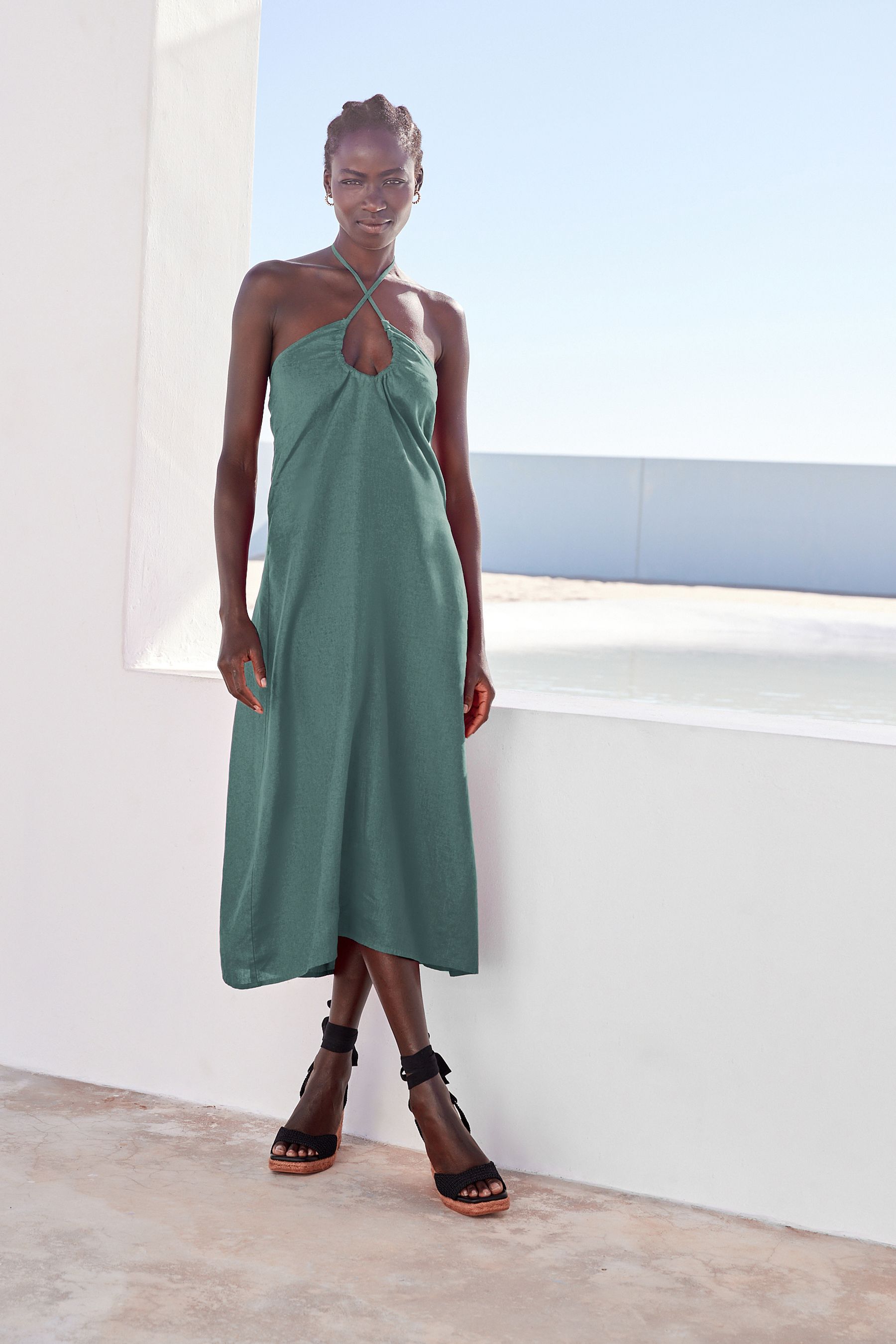 Next teal dress hotsell