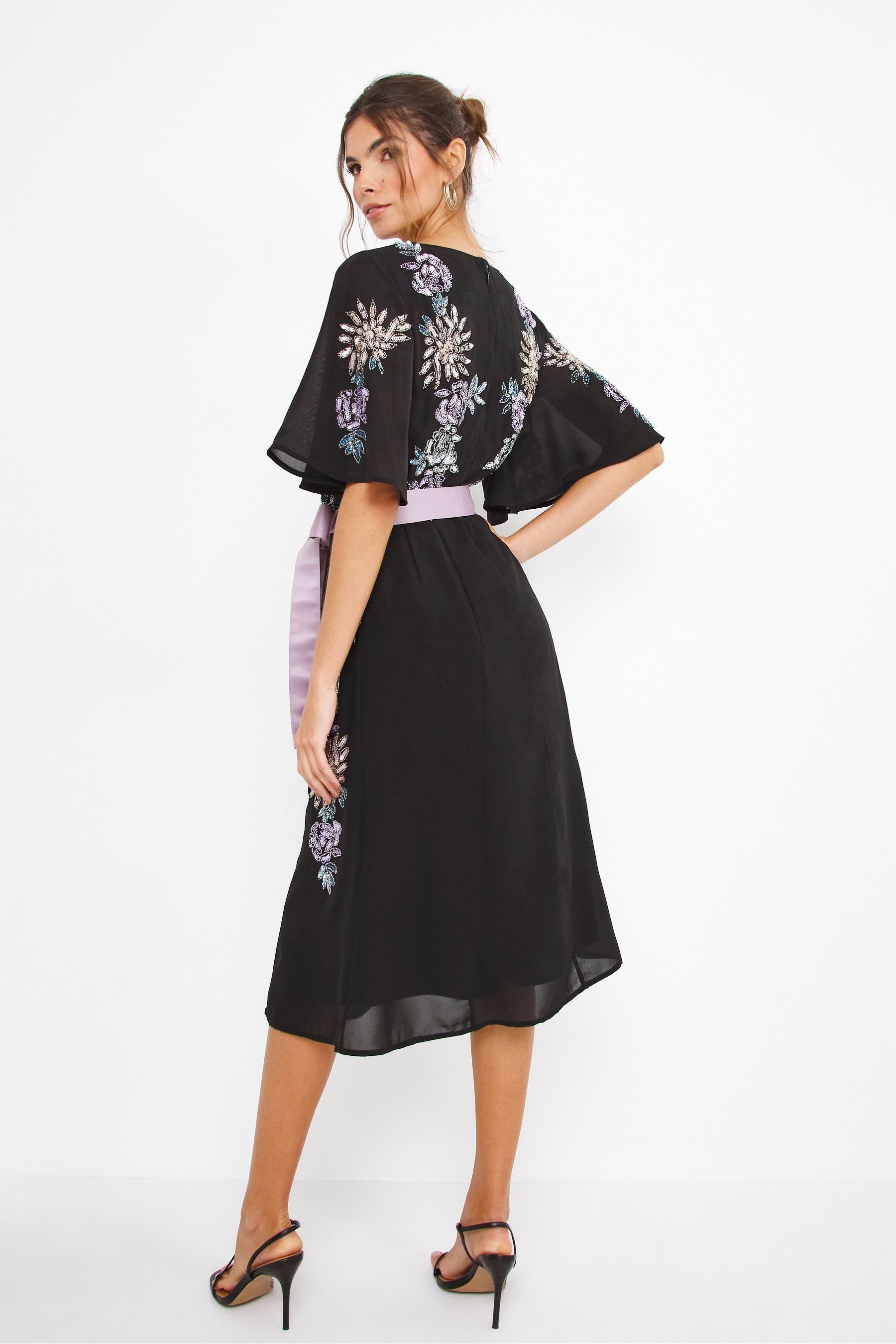 Joanna hope sequin stretch lace dress clearance