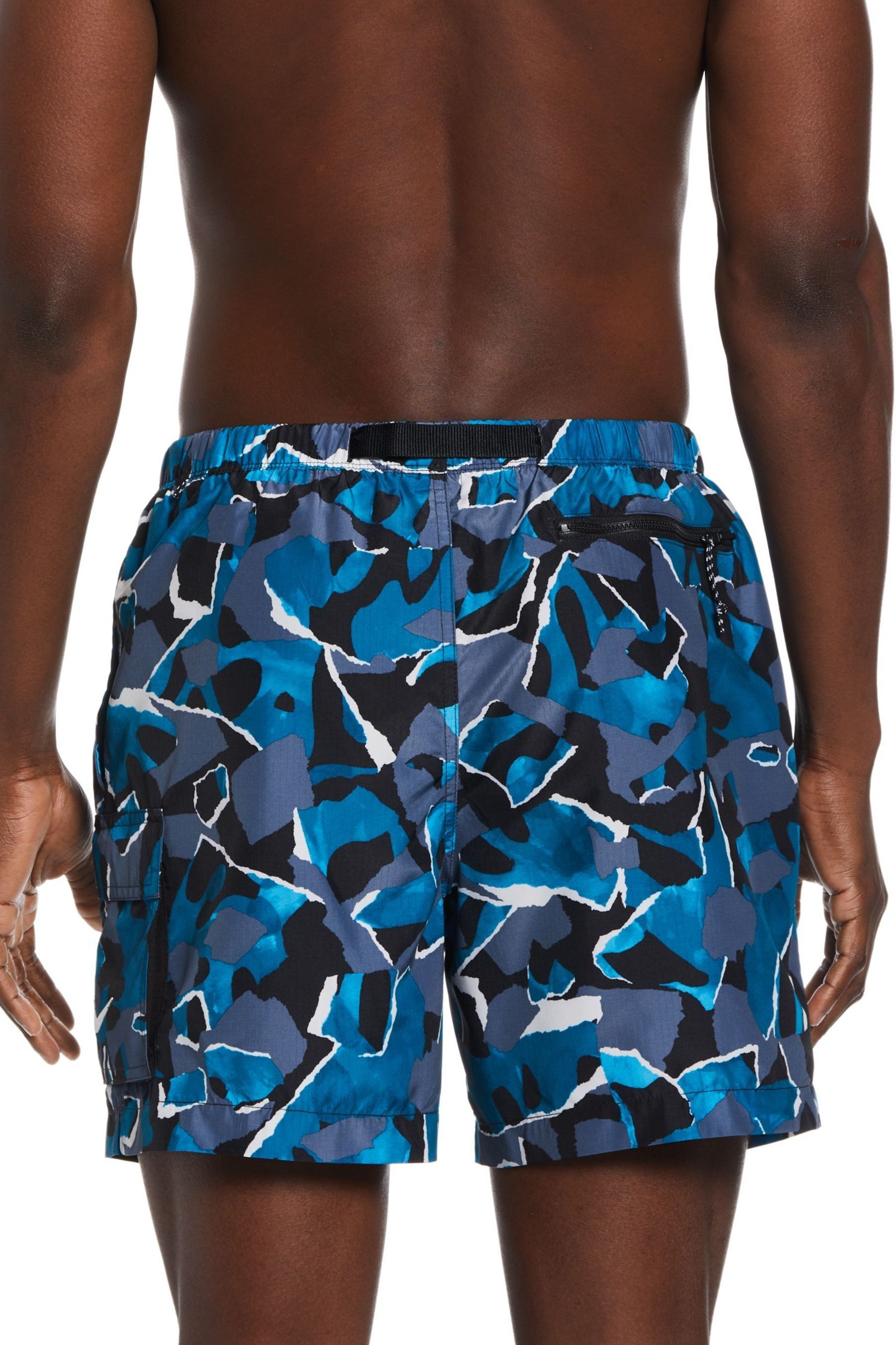 Buy Nike Blue Voyage Camo 5 Inch Swim Shorts from Next Netherlands