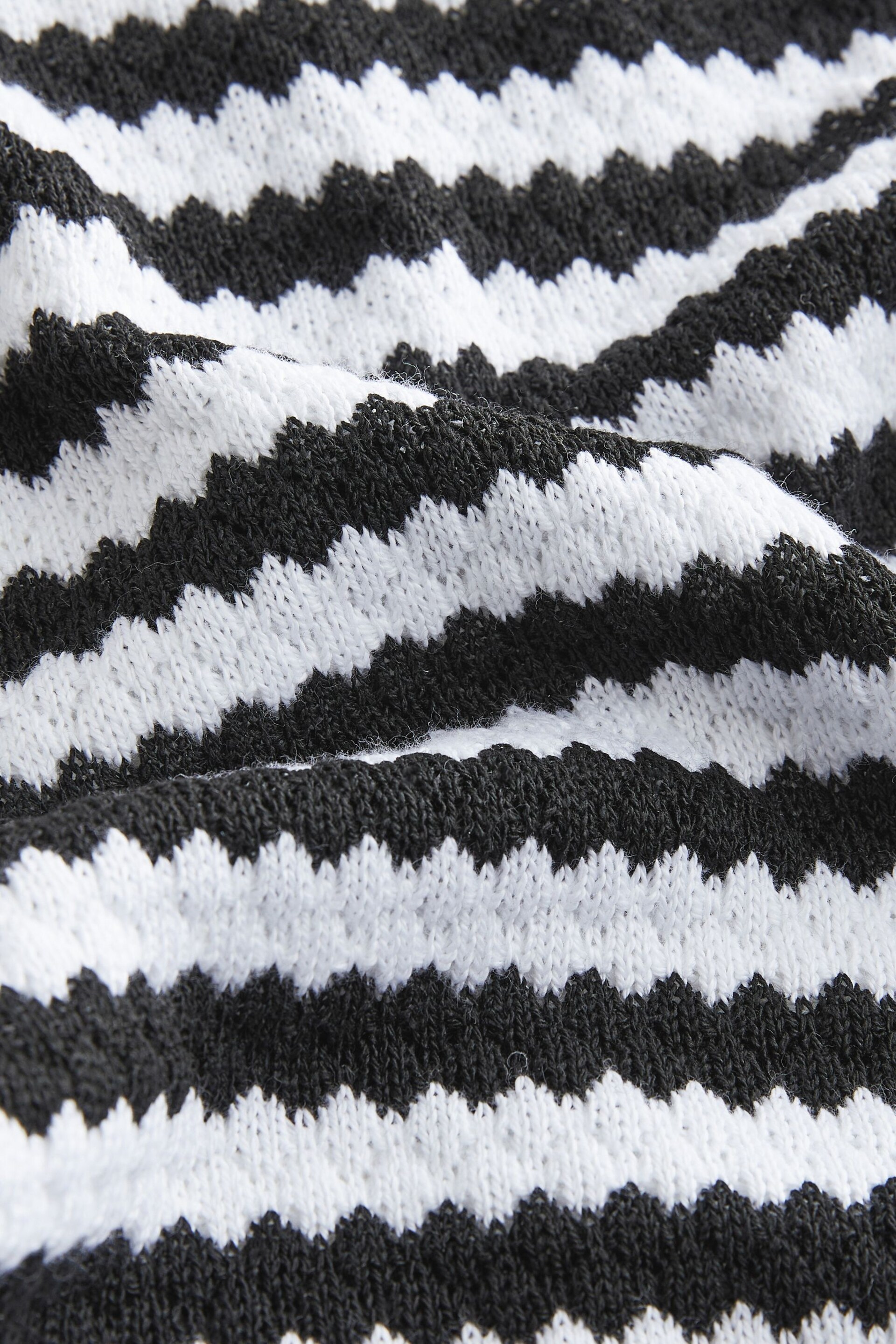 Monochrome Crochet Slim Trousers - Image 6 of 6