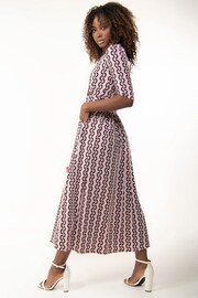 Jolie Moi Pink Pauline 3/4 Sleeve Maxi Dress - Image 4 of 5