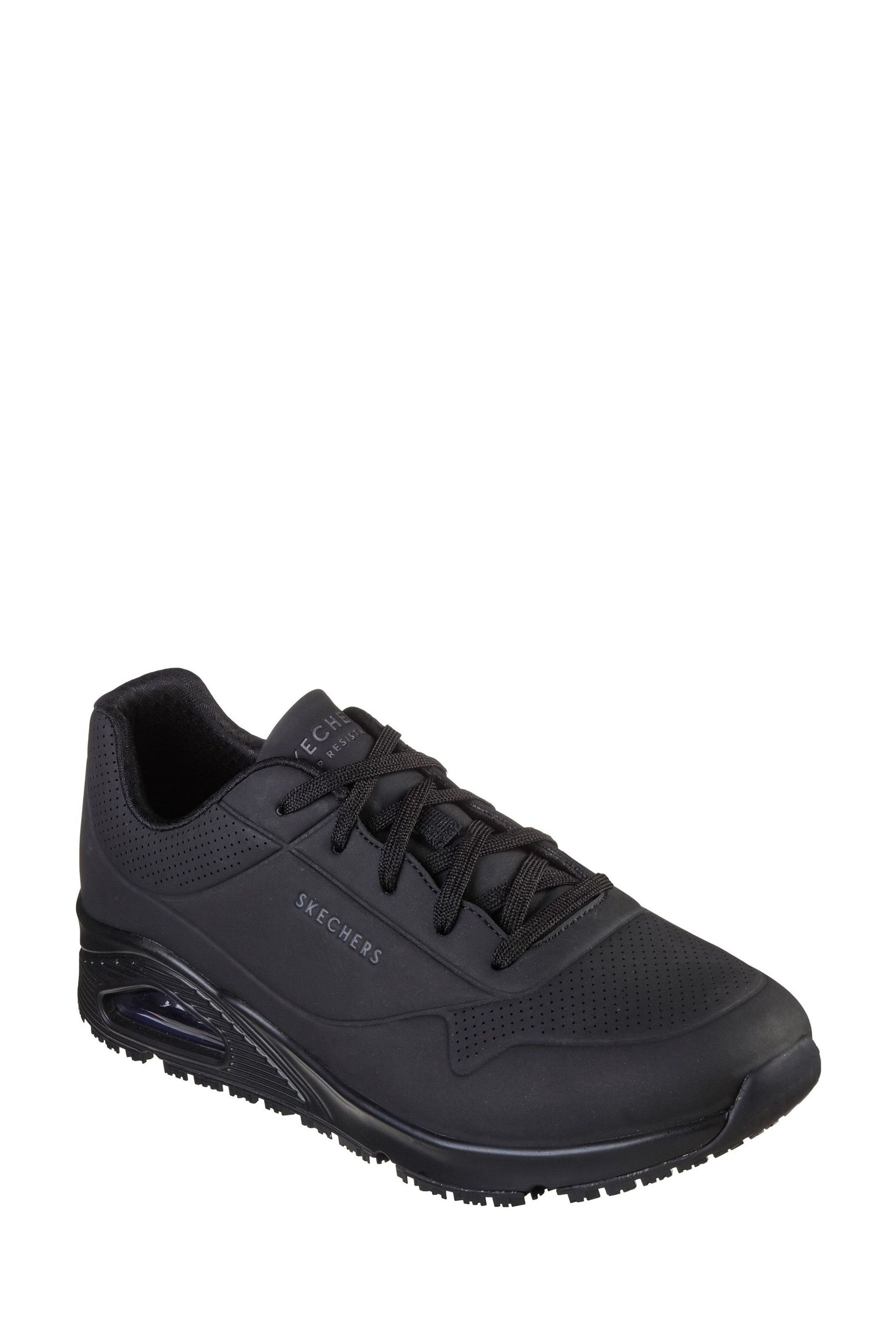 Buy Skechers Black Work Relaxed Fit Uno Slip Resistant Mens Trainers from the Next UK online shop