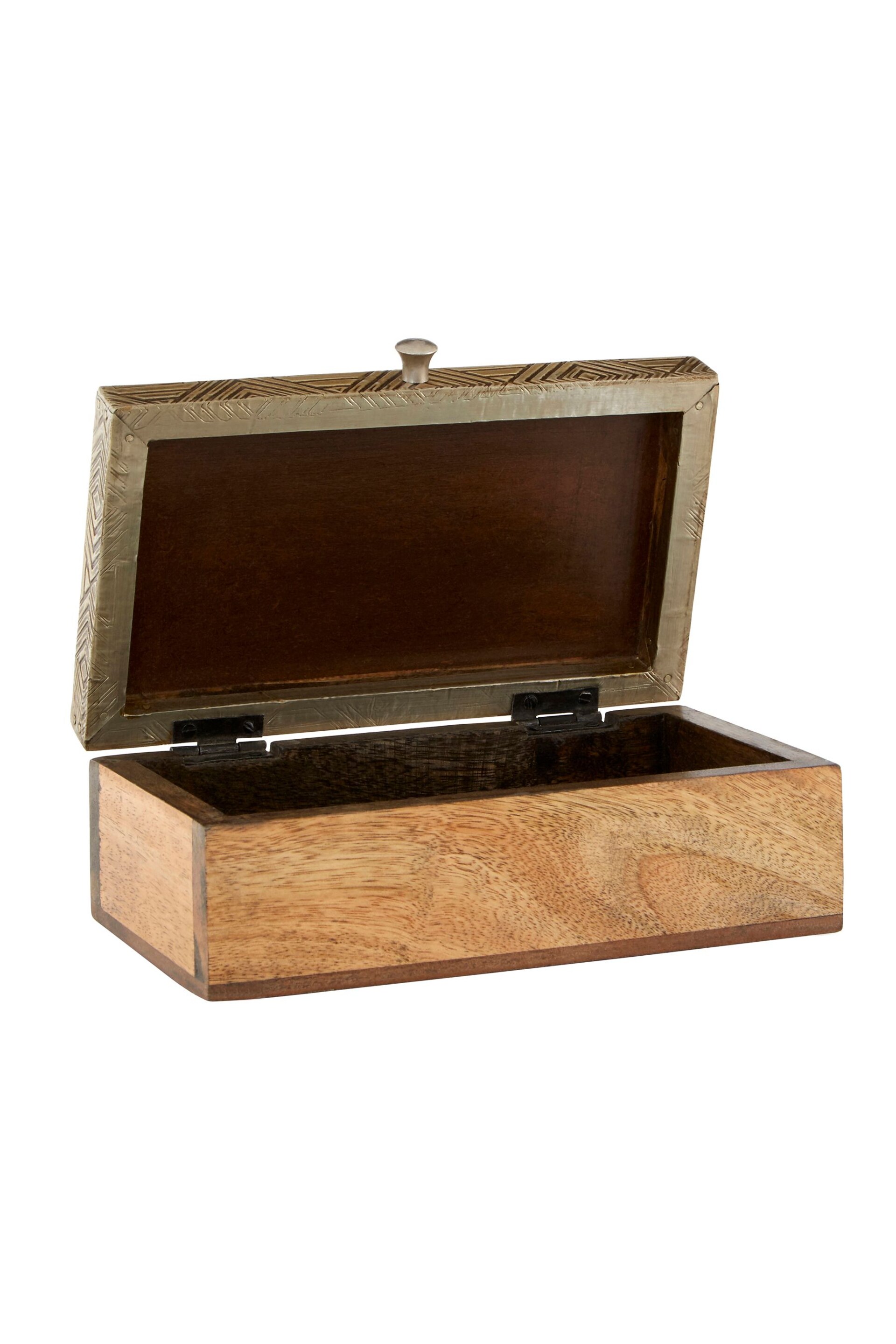 Fifty Five South Black Bowerbird Metallic Tribal Design Small Trinket Box - Image 4 of 4