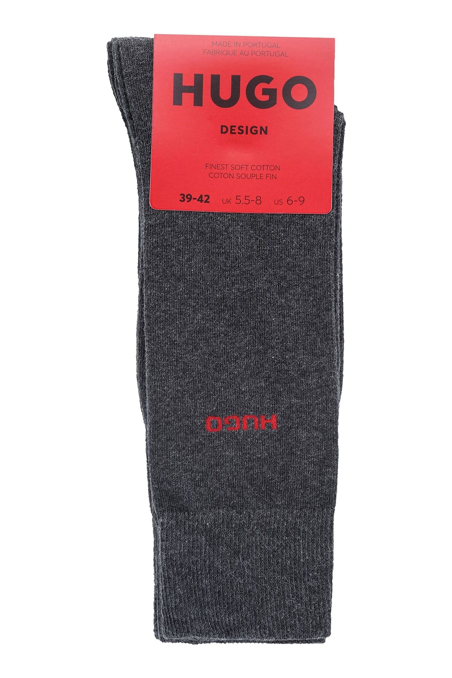 Cotton Blend Logo Socks 2 Pack - Image 2 of 3