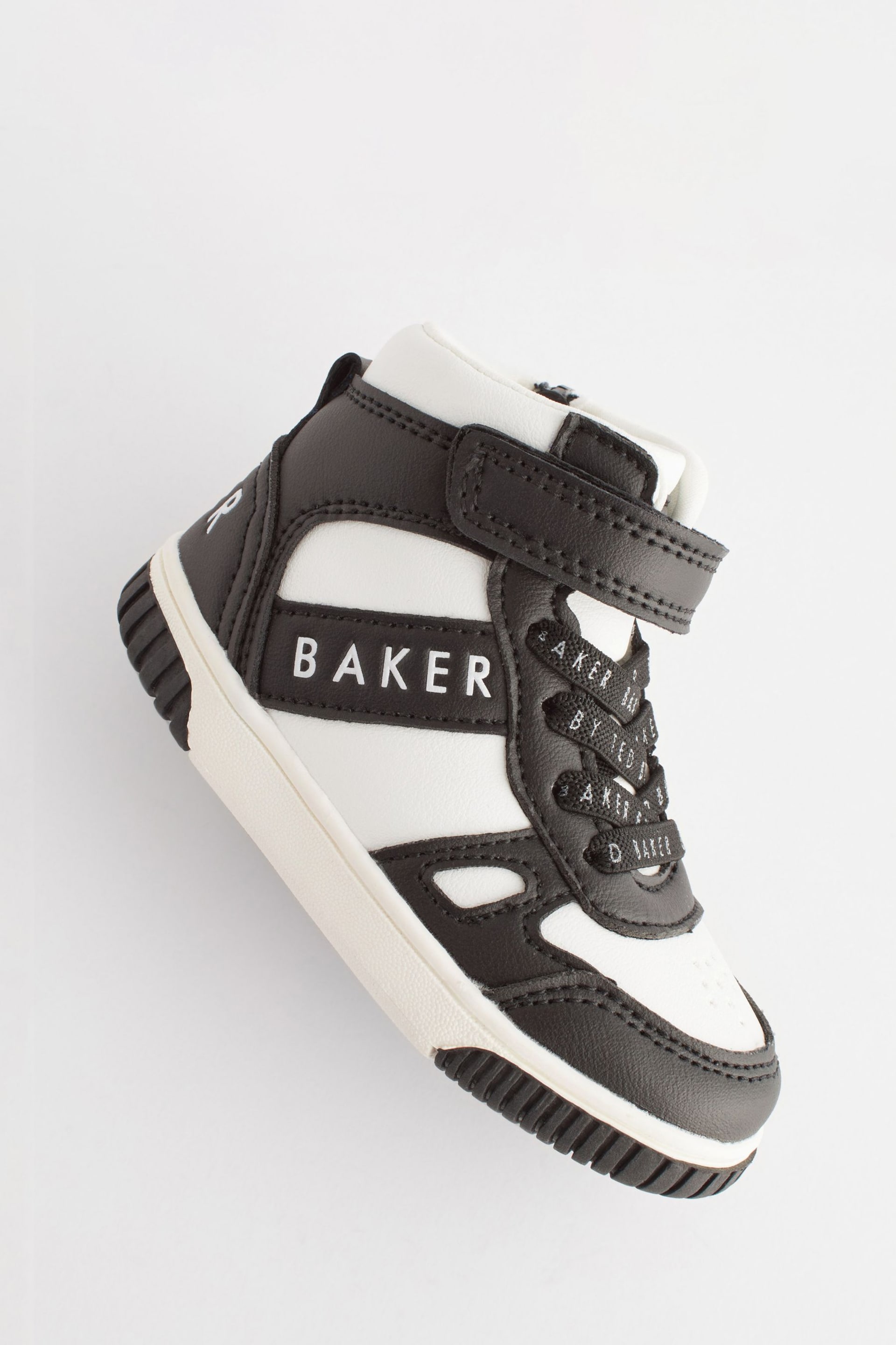 Baker by Ted Baker Boys Black Hi-Top Trainers - Image 3 of 6