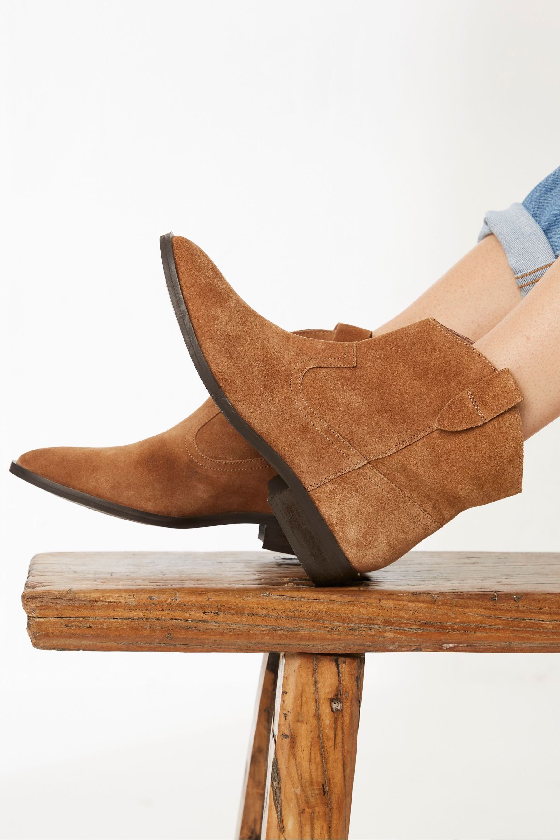 Tan pixie boots on sale