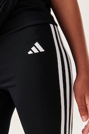 adidas Black Sportswear Train Essentials Aeroready 3-Stripes Training Biker Tights - Image 3 of 7