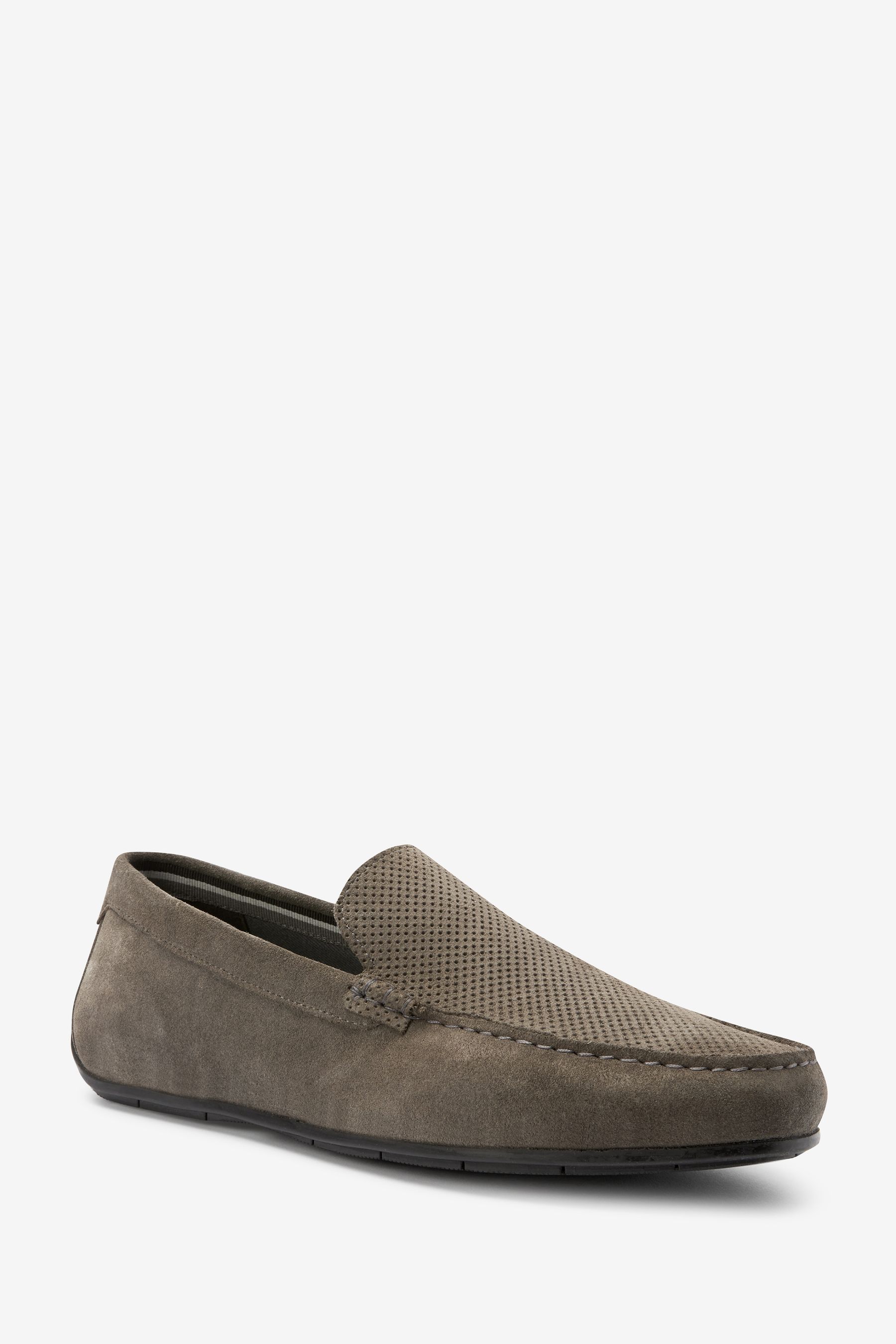 Grey suede driving shoes shop