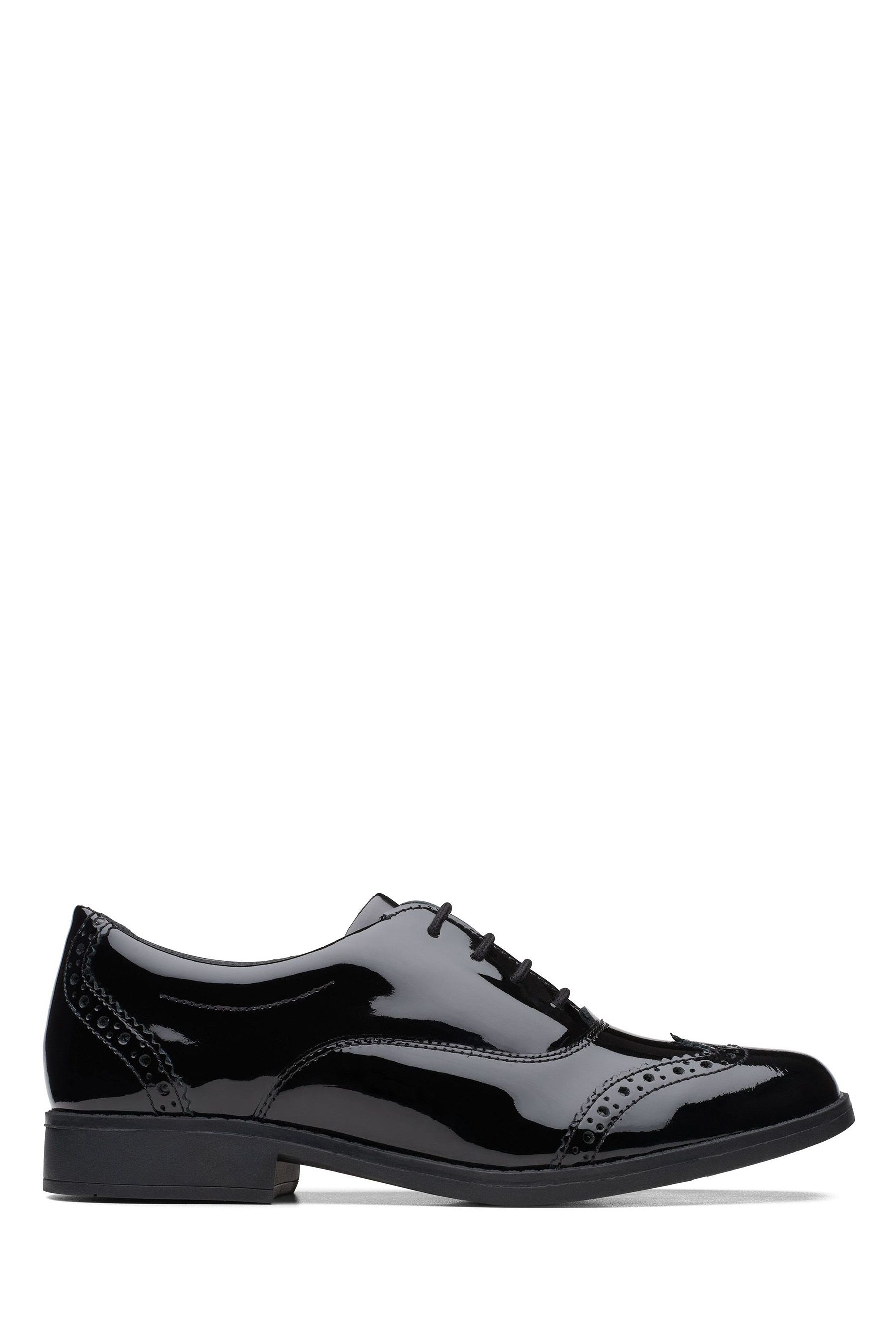Buy Clarks Black Patent Multi Fit Leather Aubrie Tap Shoes from the Next UK online shop
