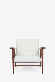 Jasper Conran London Soft Bouclé Off White Melrose Accent Chair - Image 2 of 7