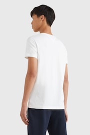Tommy Hilfiger White Core Stretch Slim Fit V-Neck T-Shirt - Image 2 of 4