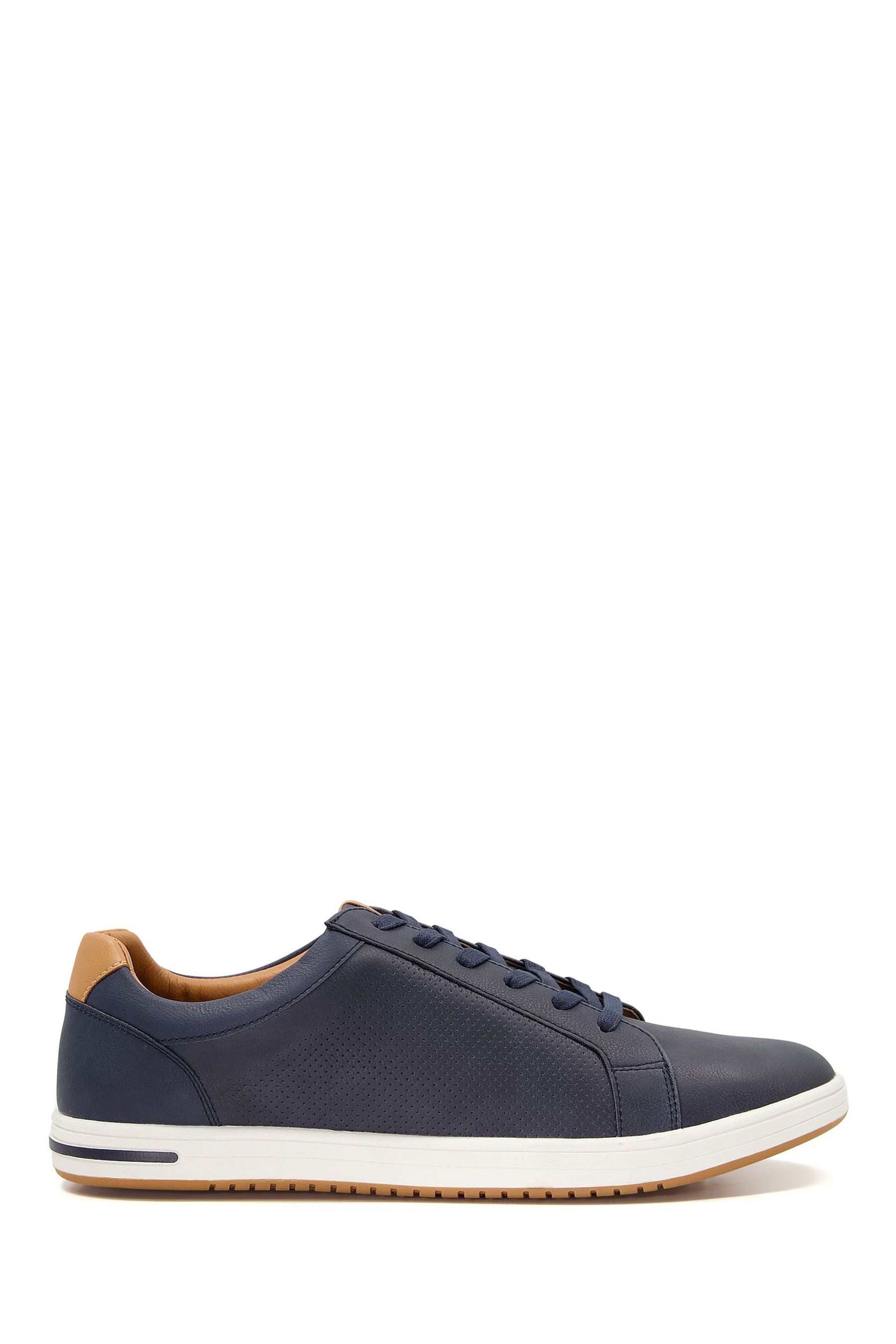 Buy Dune London Blue Regular Fit Tezzy Perf Entry Trainers from Next Luxembourg