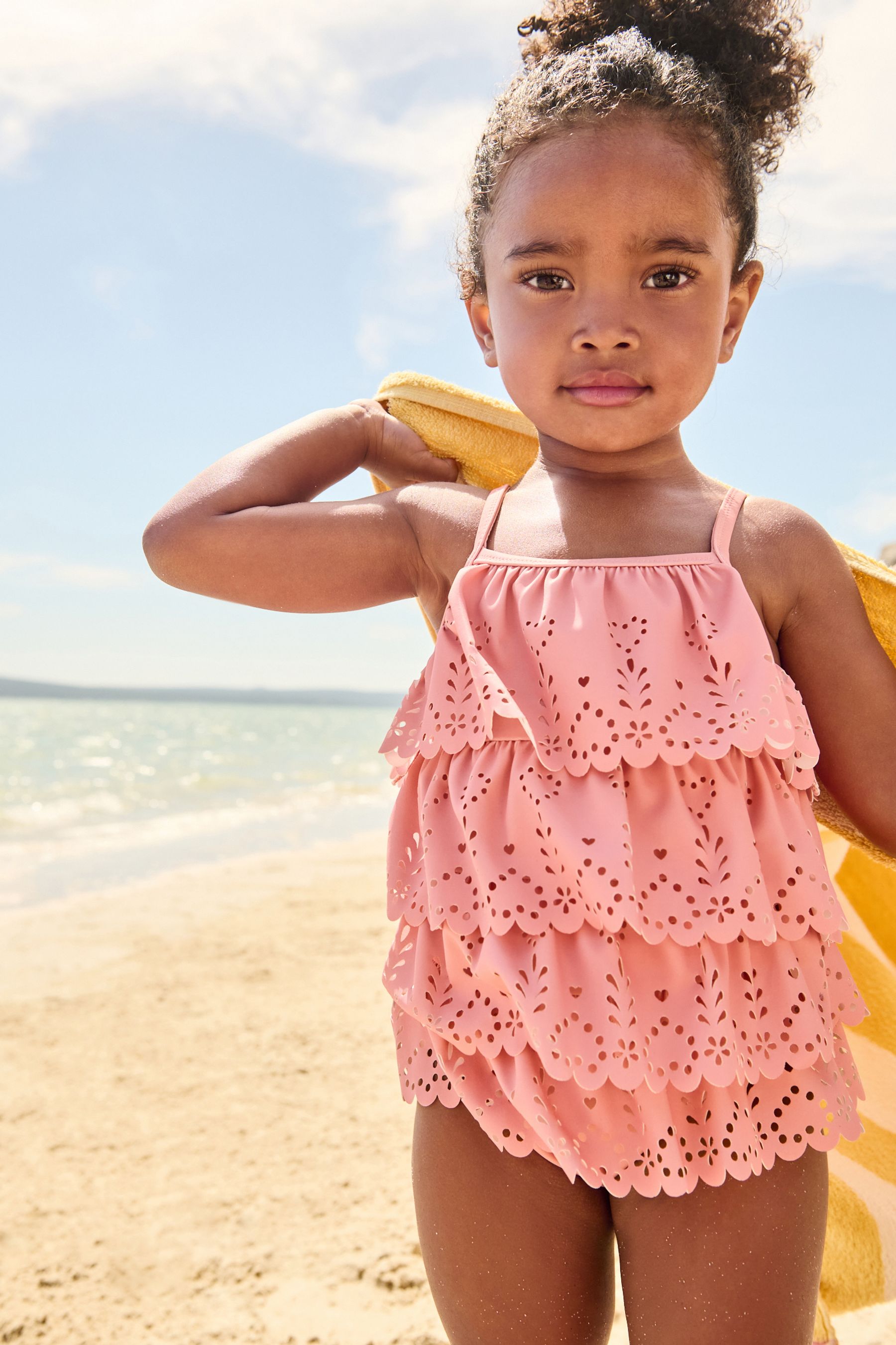 Baby ruffle swimsuit deals
