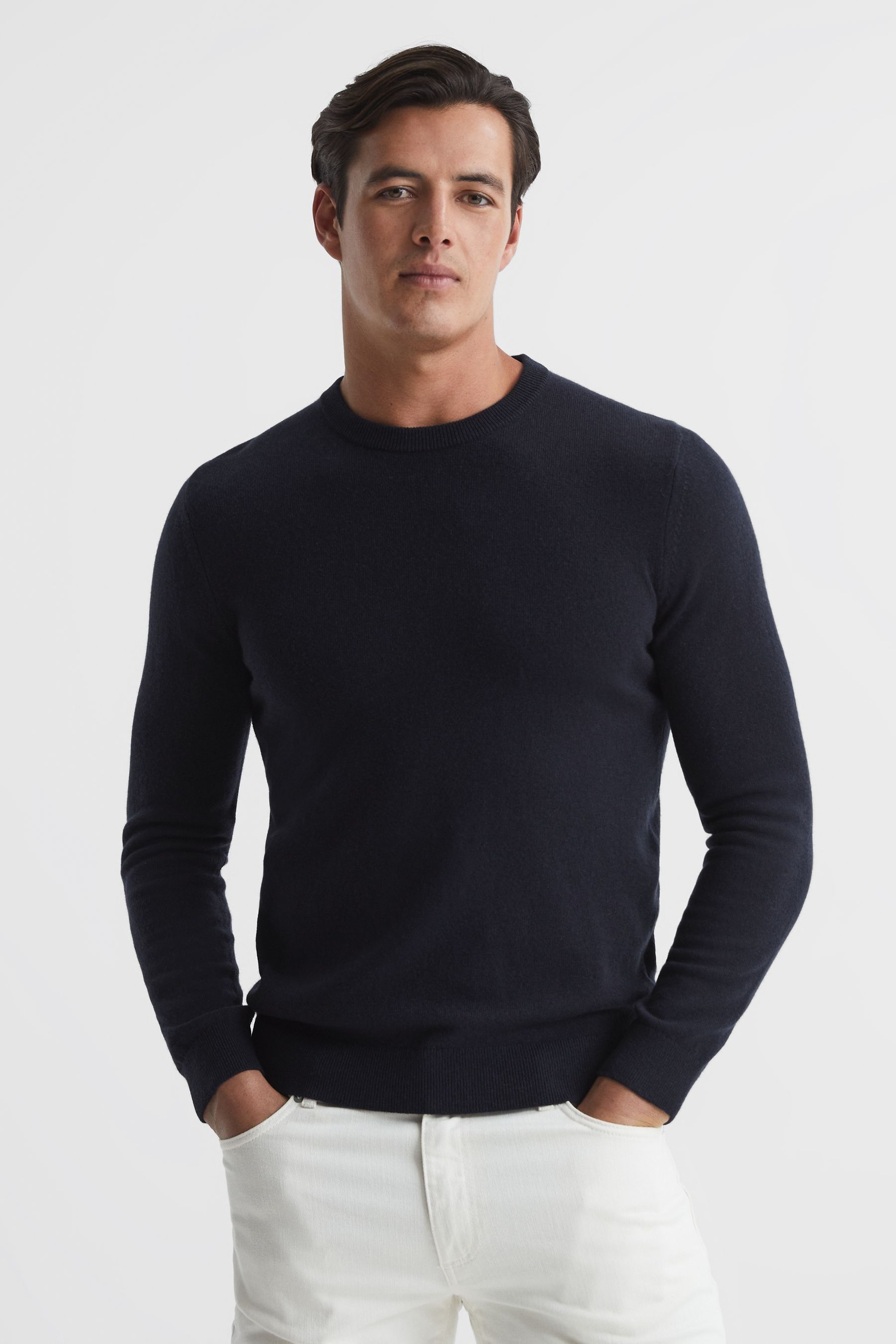 Buy Reiss Navy Monarch Crew Neck 100 Cashmere Jumper from Next Ireland