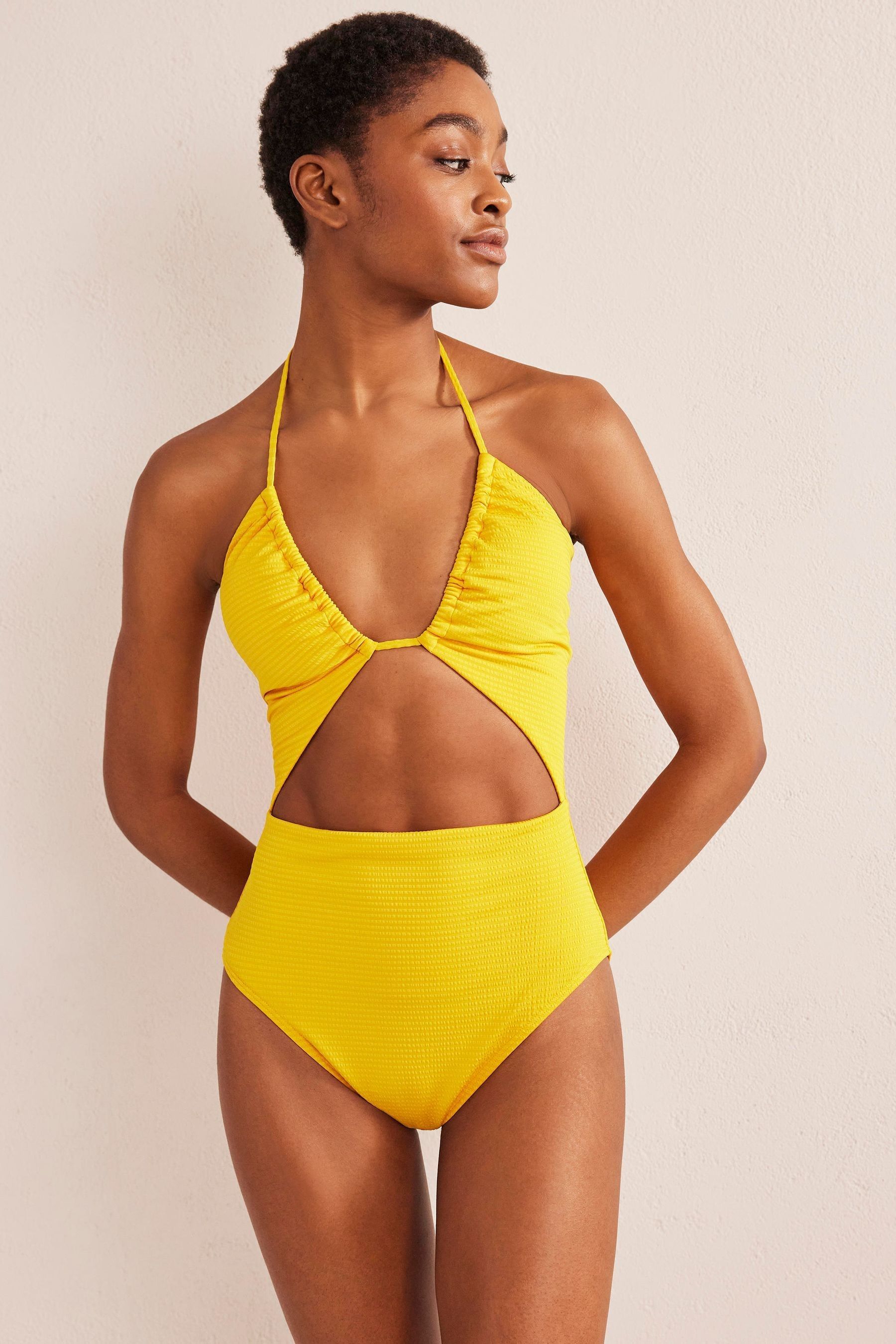 Cut out tie swimsuit discount