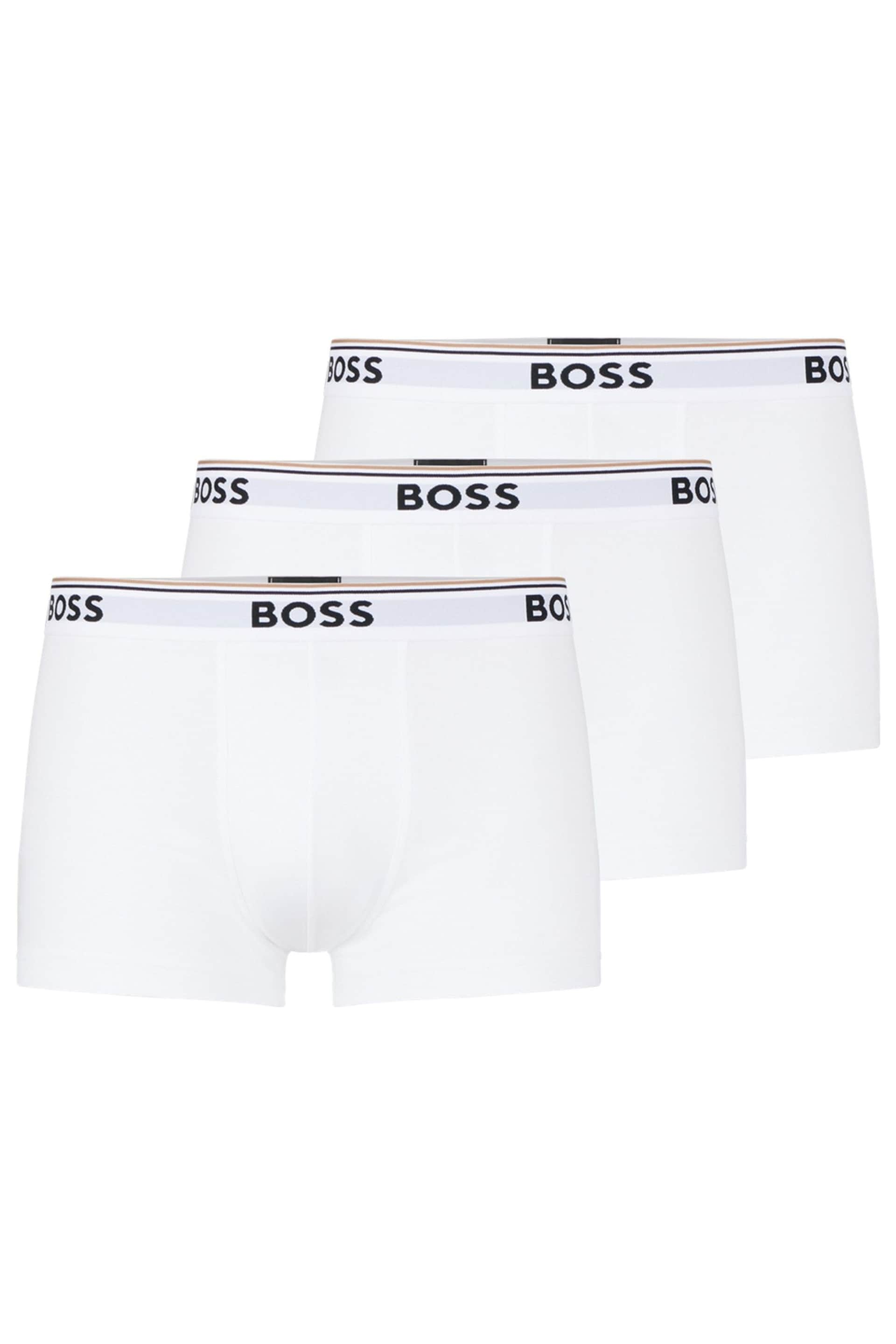 BOSS White Power Boxer 3 Pack - Image 4 of 4