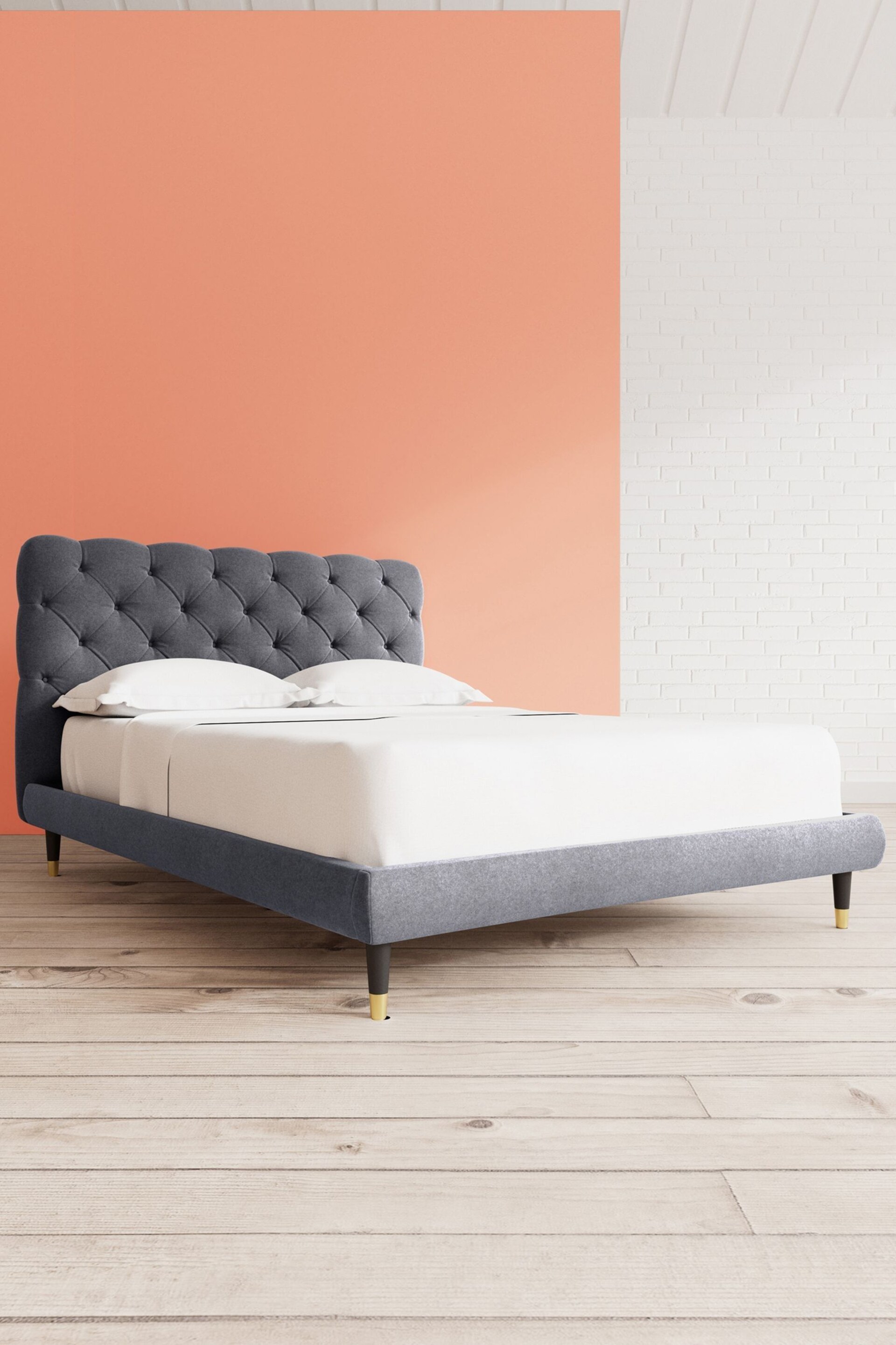 Swoon Smart Wool Anthracite Grey Burbage Bed - Image 1 of 8