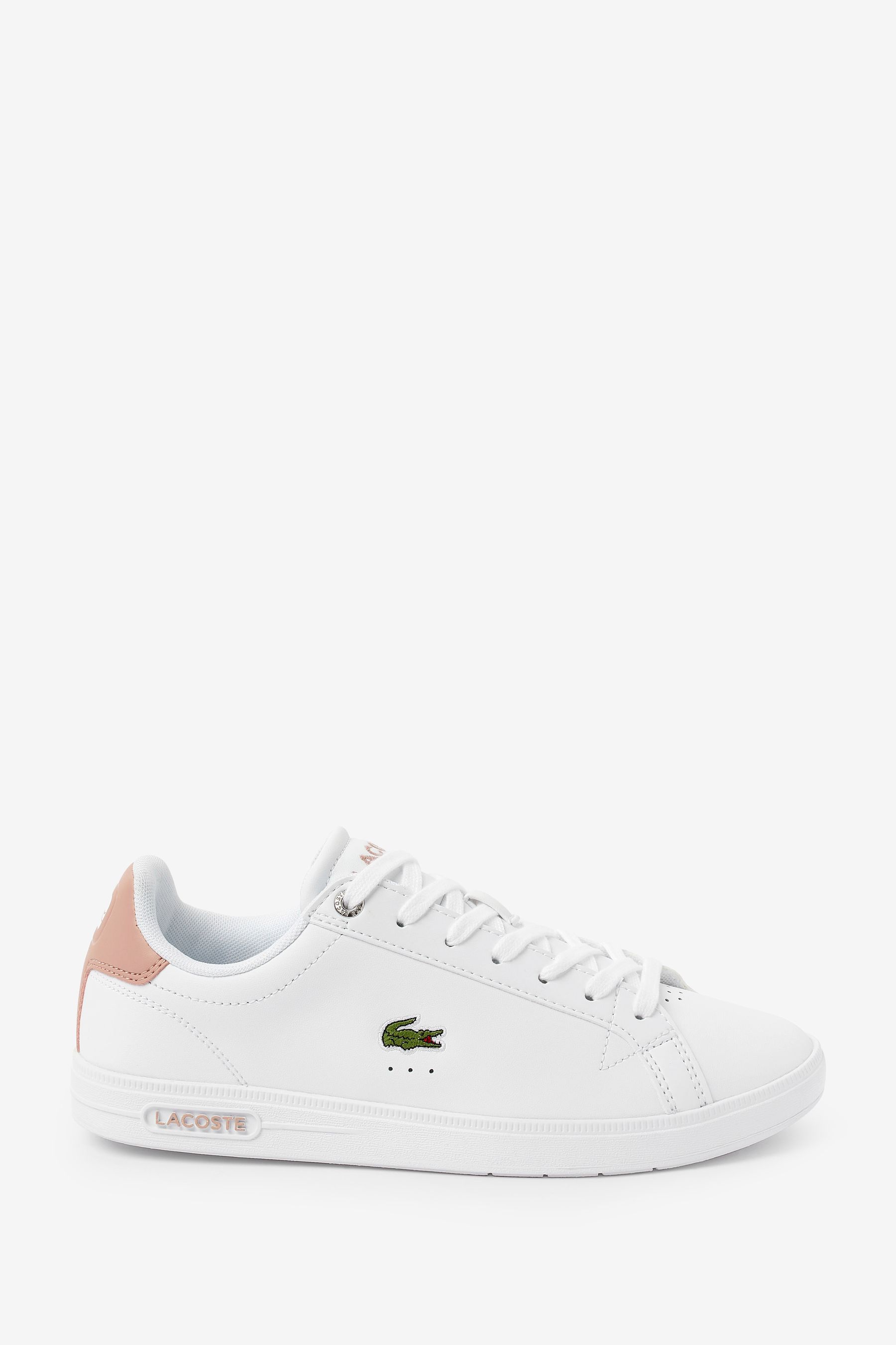 Buy Lacoste Graduate Pro White Trainers from Next Luxembourg