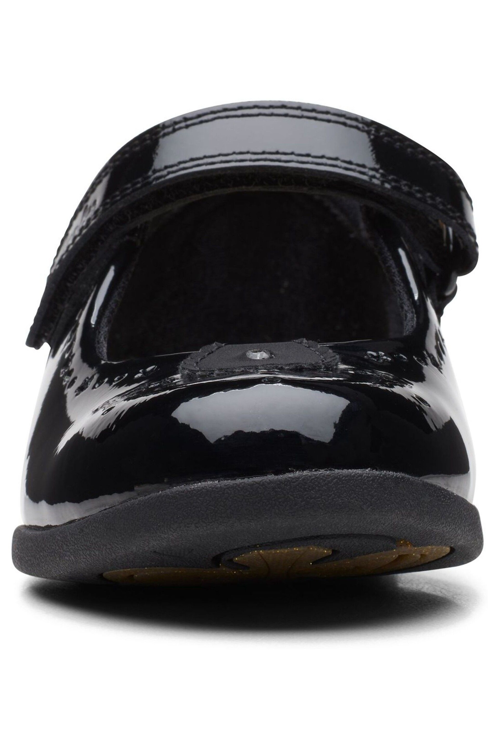 Clarks Black Multi Fit Patent Magic Step Bar Shoes - Image 7 of 7