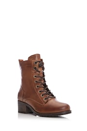 Moda In Pelle Bezzie Lace Up Leather Ankle Boots - Image 2 of 5