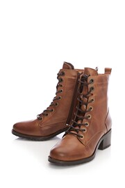 Moda In Pelle Bezzie Lace Up Leather Ankle Boots - Image 4 of 5