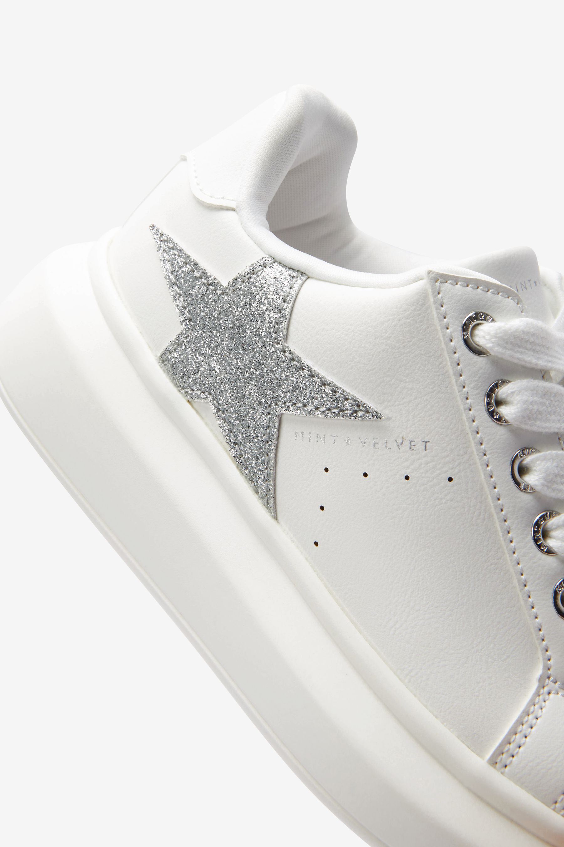 Mint velvet white star trainers deals