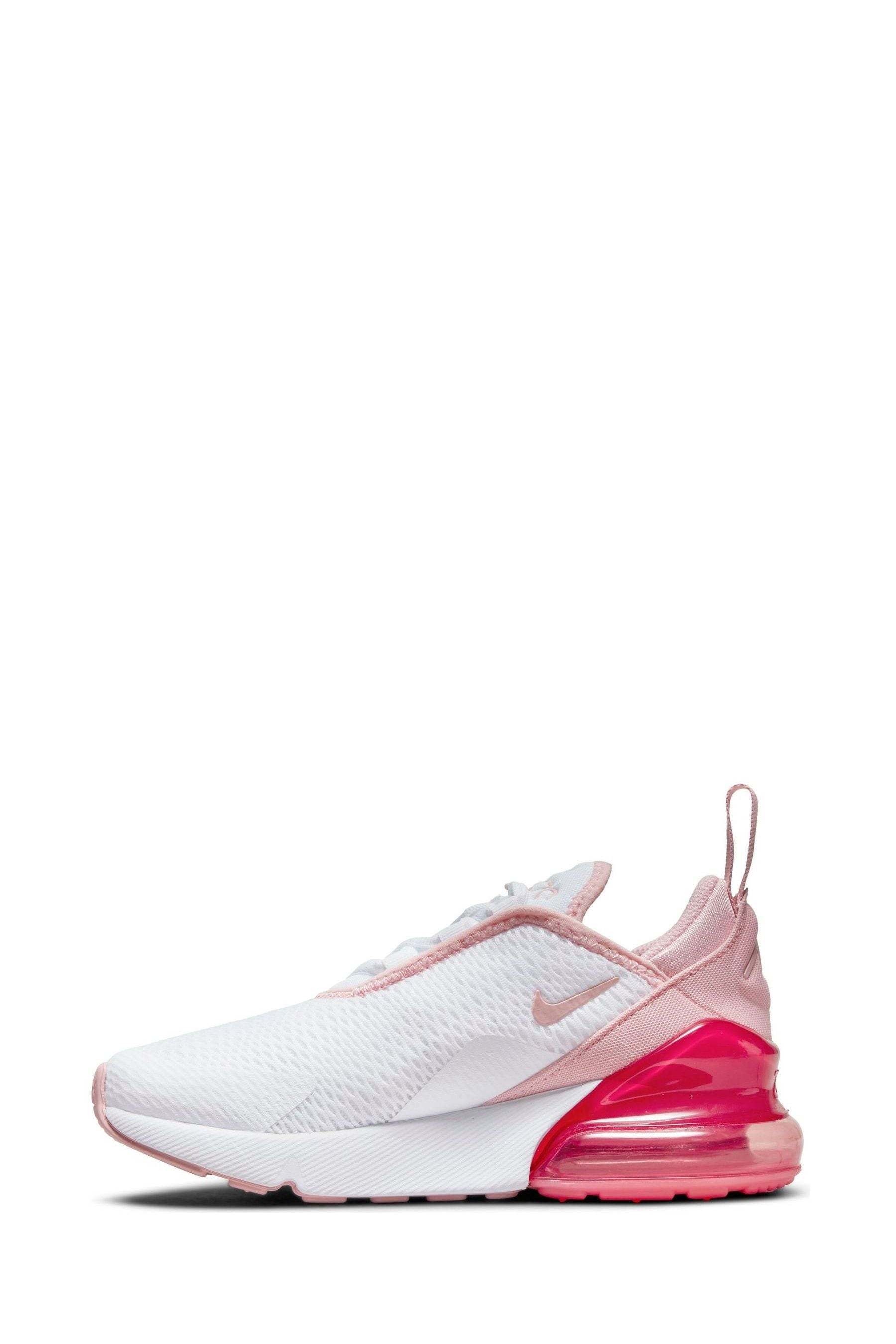 Buy Nike White Coral Air Max 270 Junior Trainers from Next Luxembourg