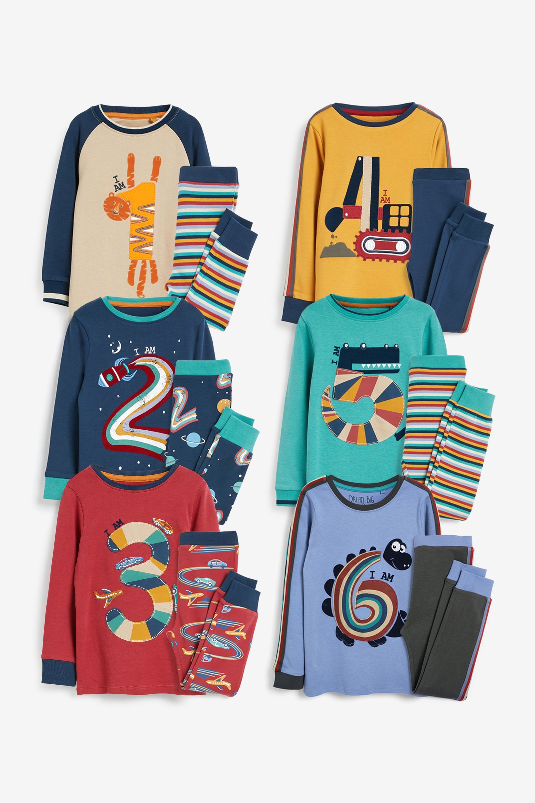 Buy I Am Birthday Long Sleeve Pyjama 1 Pack from Next Luxembourg