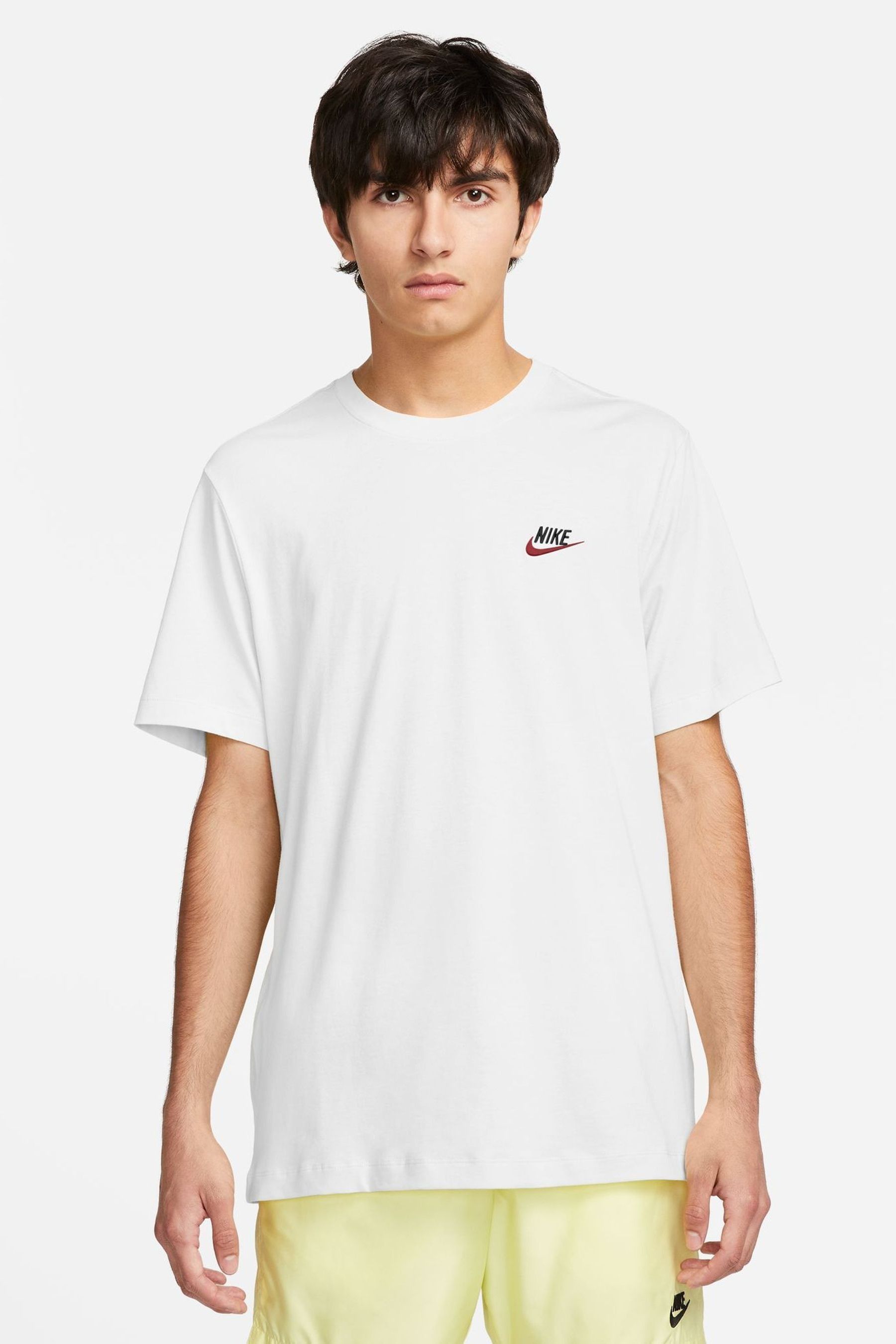 Red and white nike shirt sale