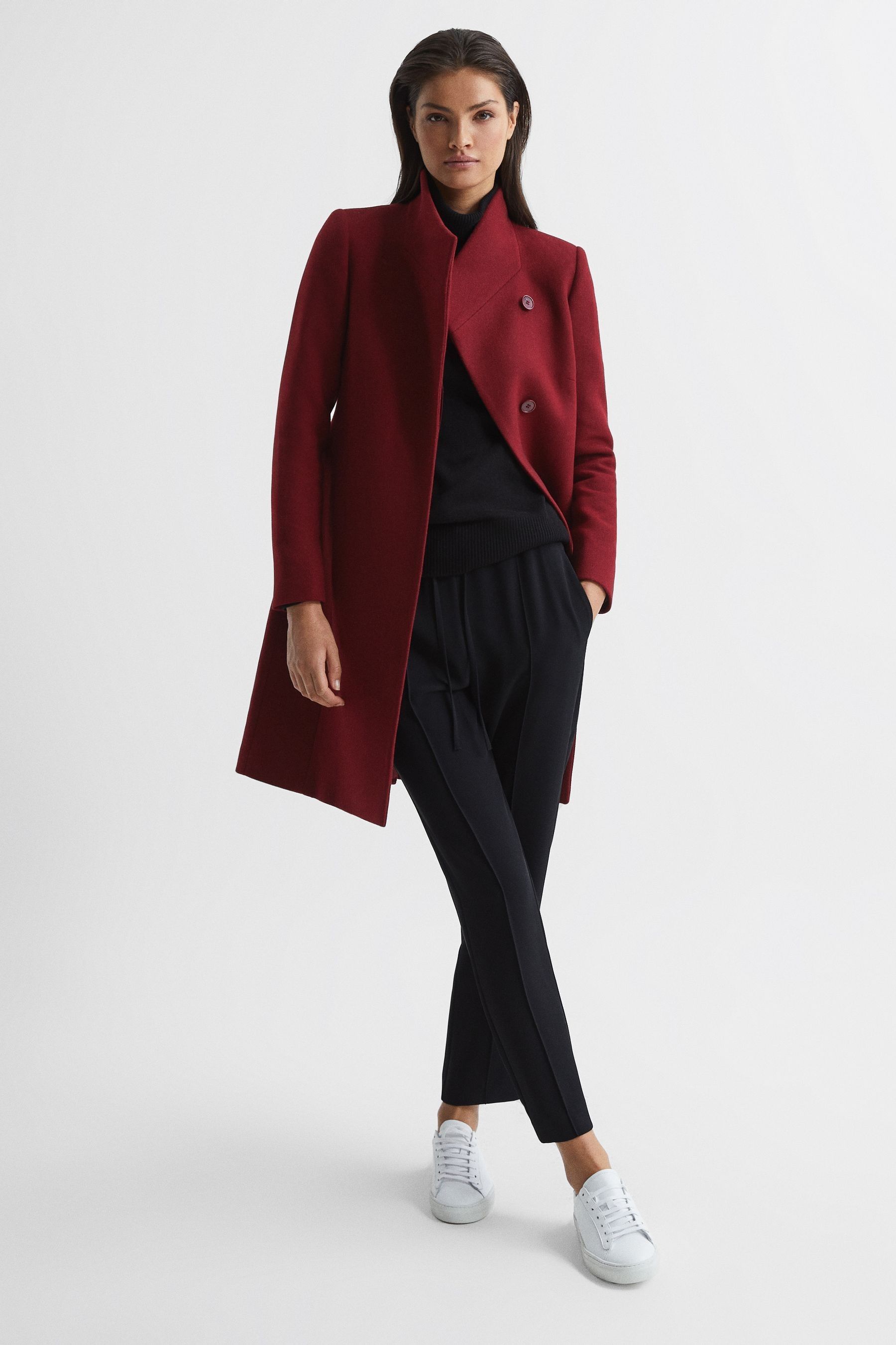Reiss red coat new arrivals