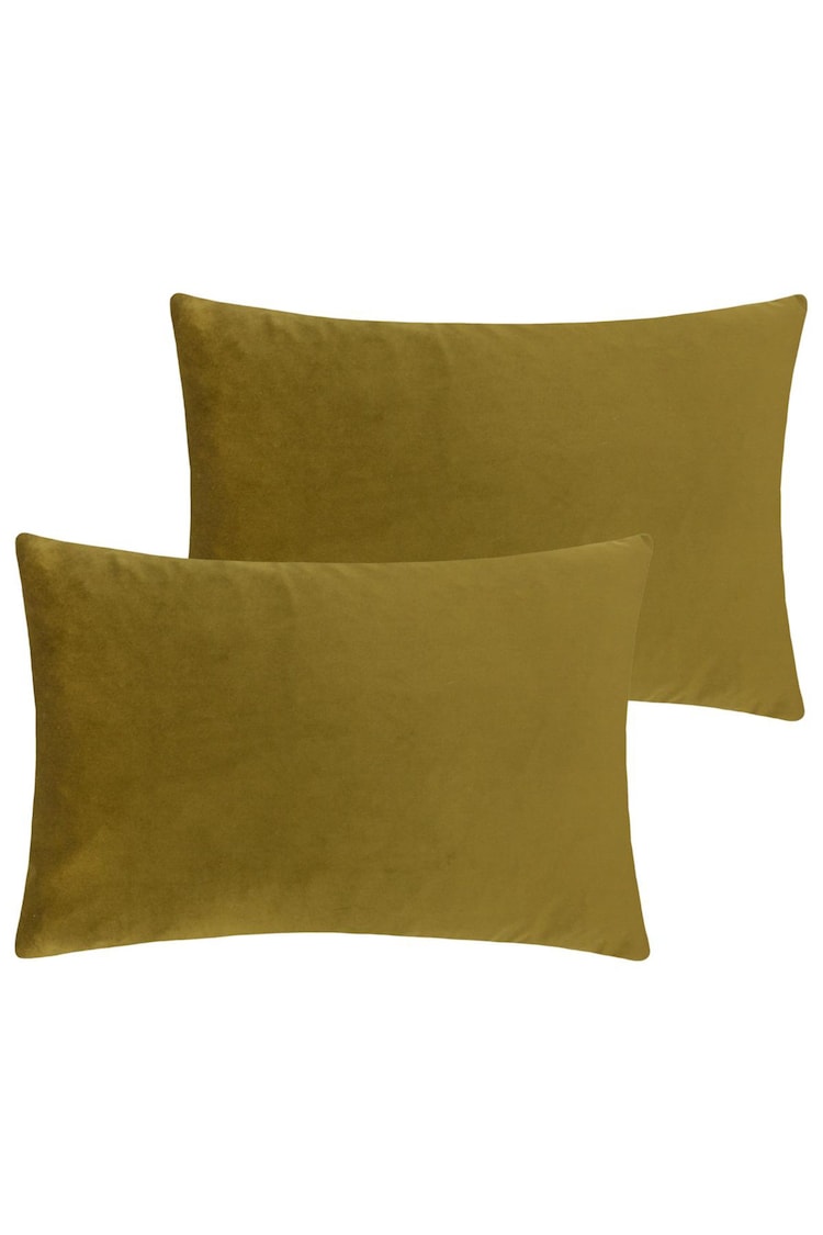 furn. 2 Pack Green Contra Filled Cushions - Image 1 of 5